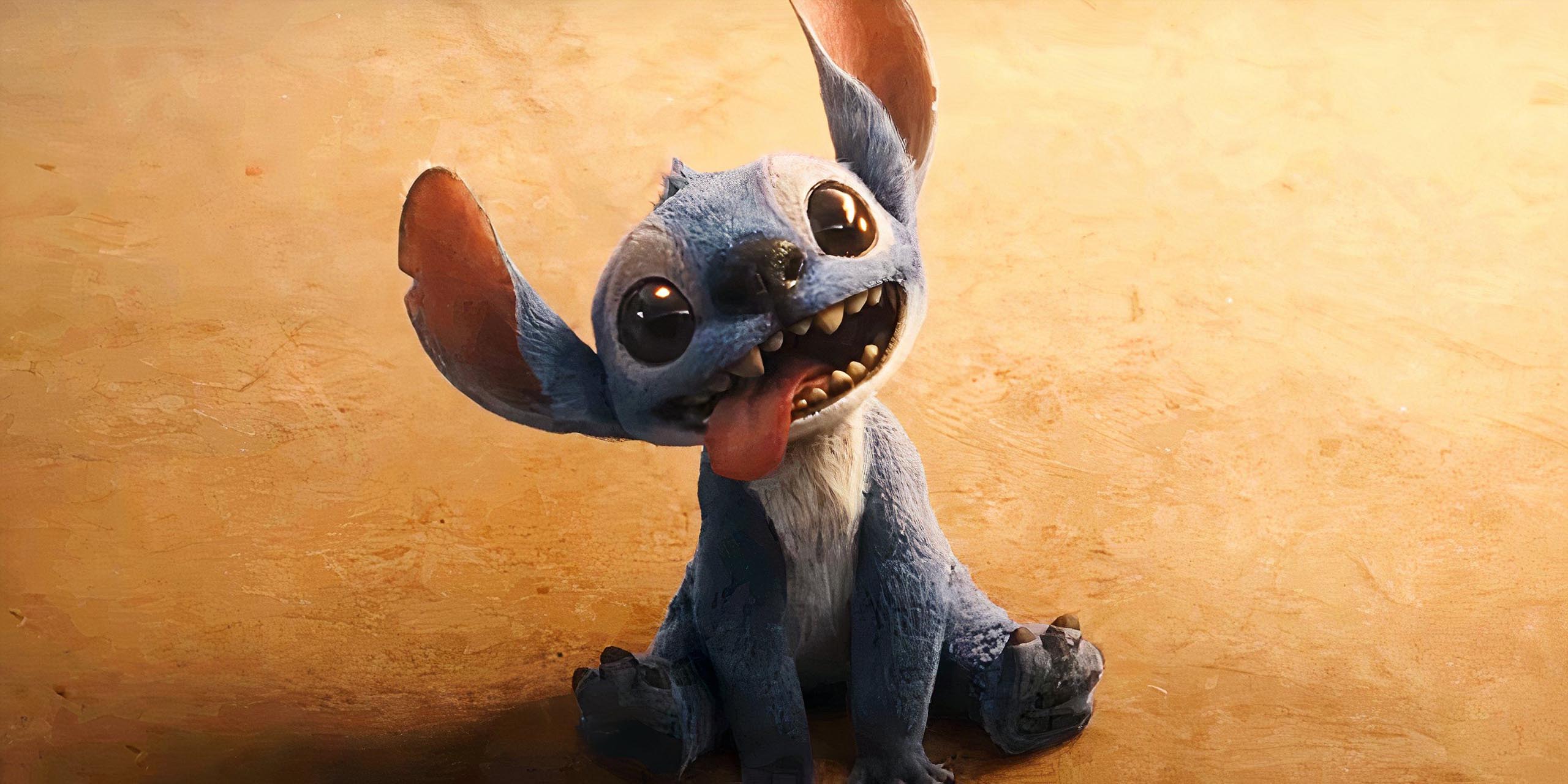 L'étrange créature extraterrestre Stitche faisant la grimace en tirant la langue dans Lilo et Stitch.