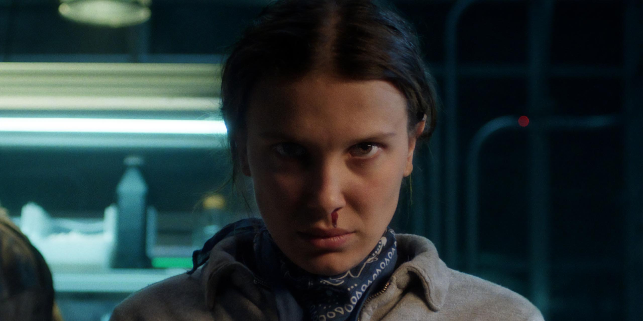 Onze (Millie Bobby Brown) dans la saison 5 de Stranger Things.