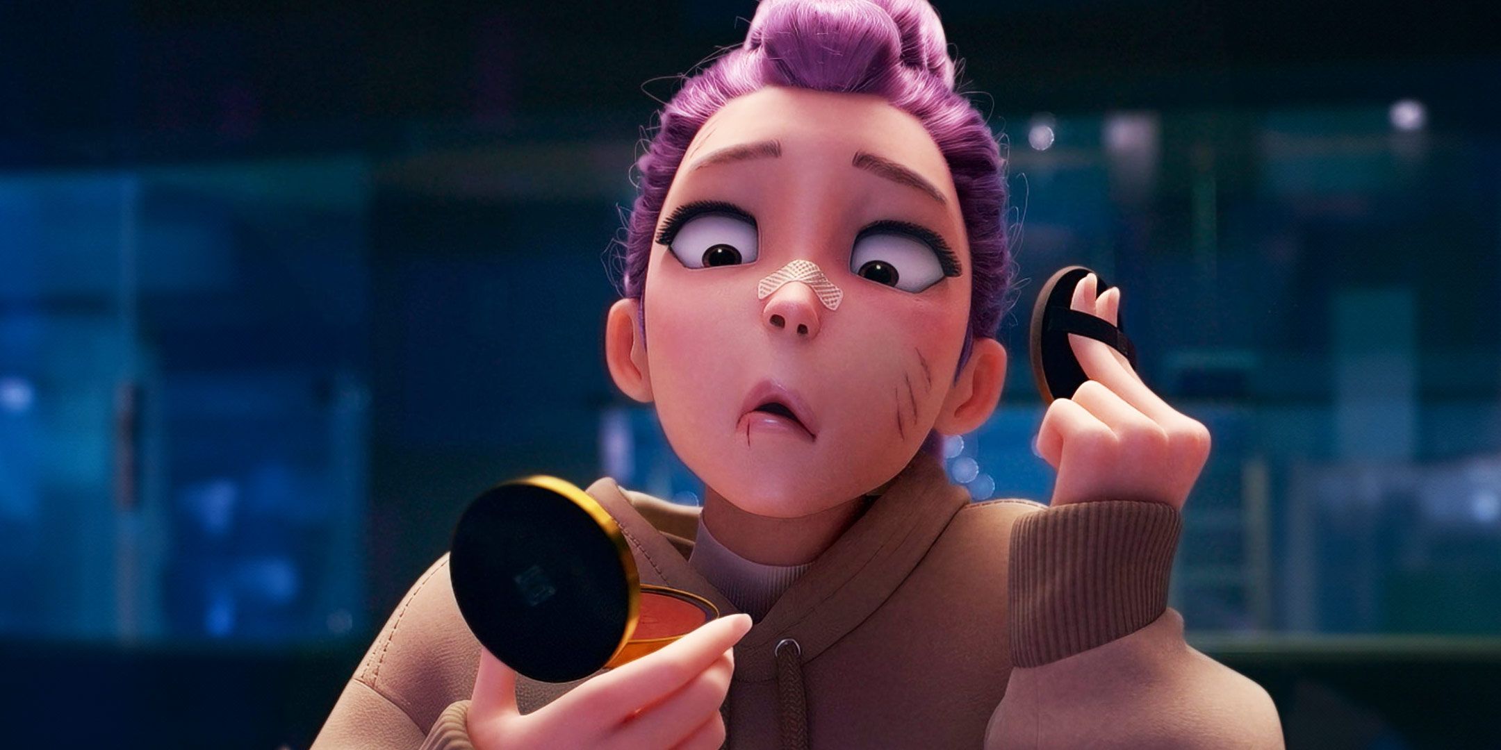 Rumi se maquille dans KPop Demon Hunters.