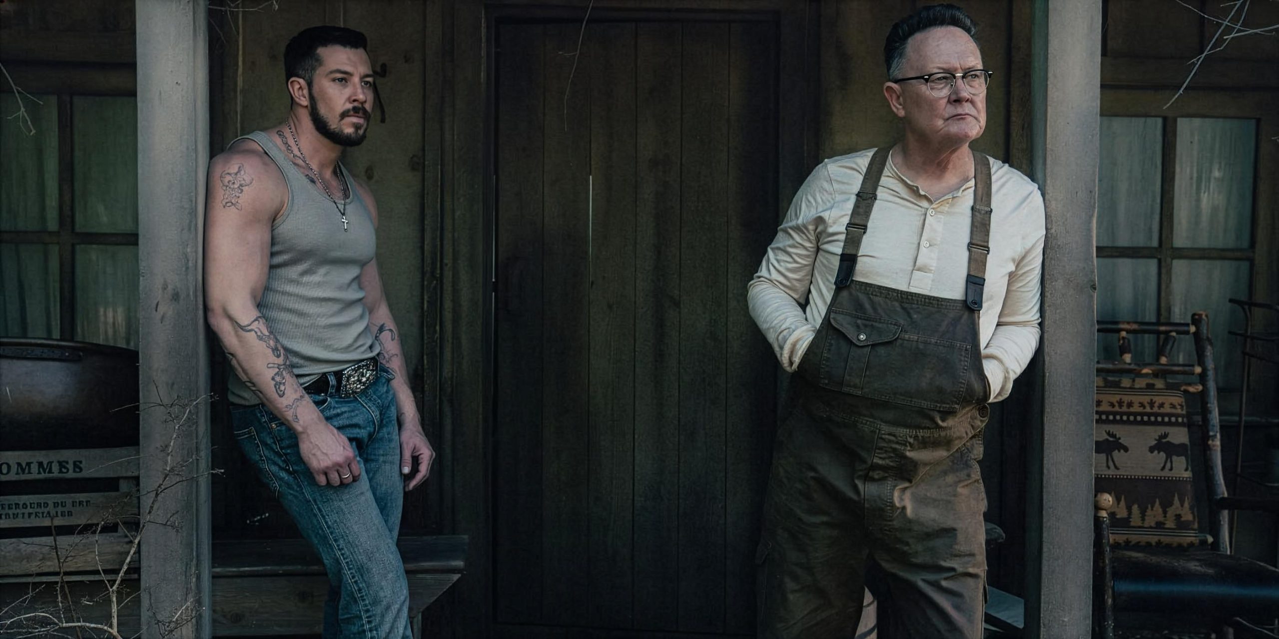 Beau Knapp et Robert Patrick dans Tulsa King, saison 3, épisode 7