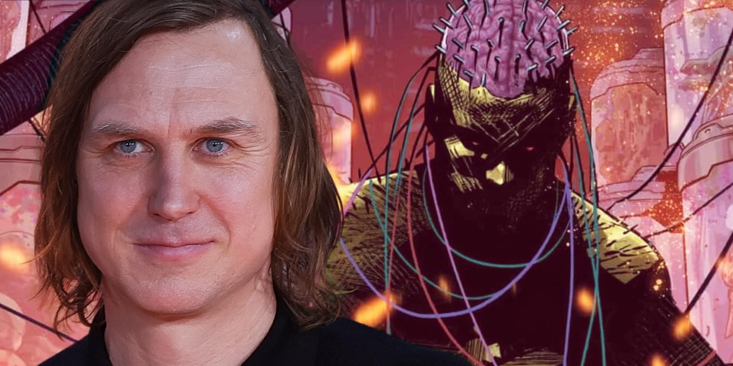 Lars Eidinger dans le rôle de Brainiac dans Superman: Man of Tomorrow.