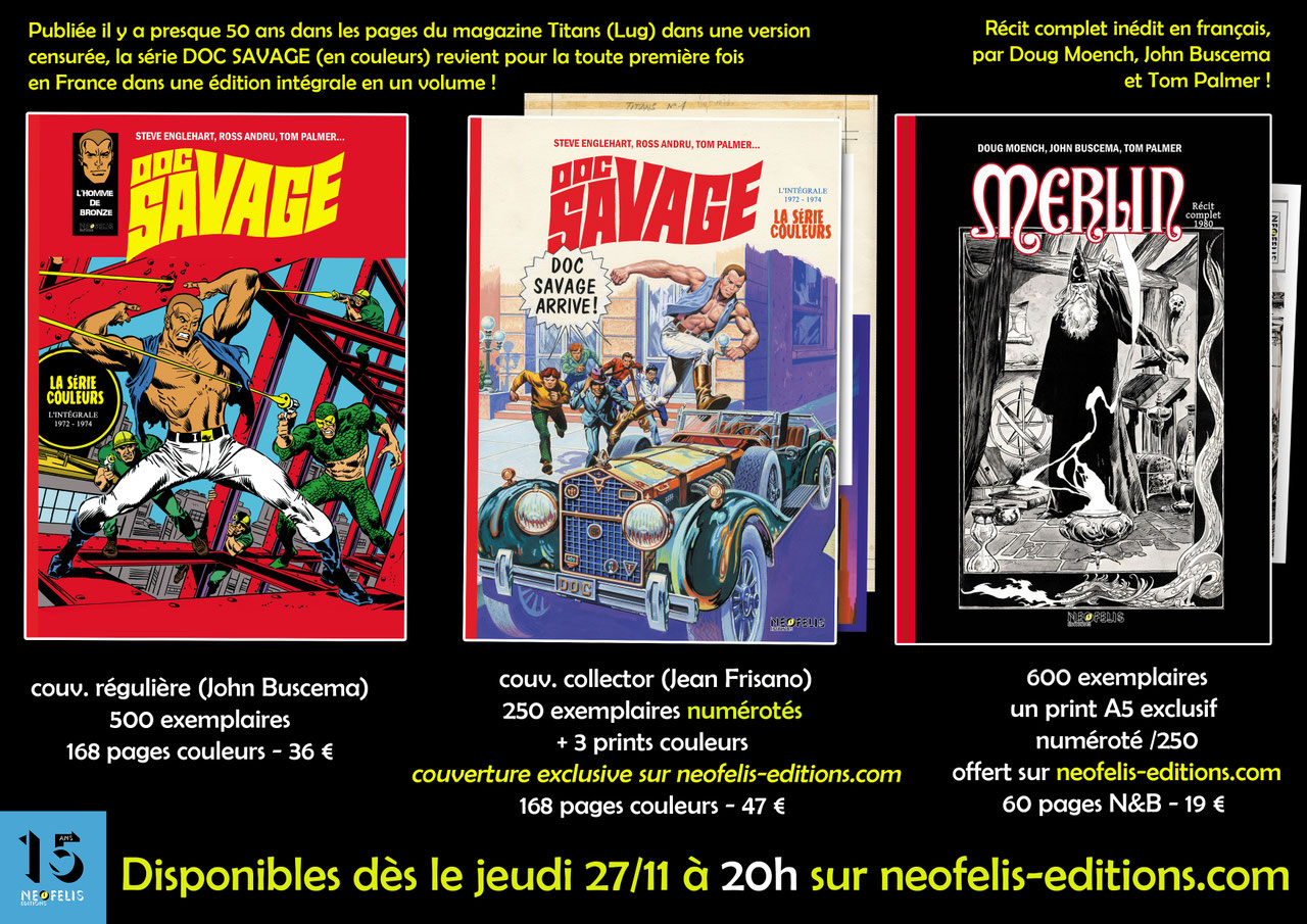 Bandeau Néofelis Doc Savage Merlin