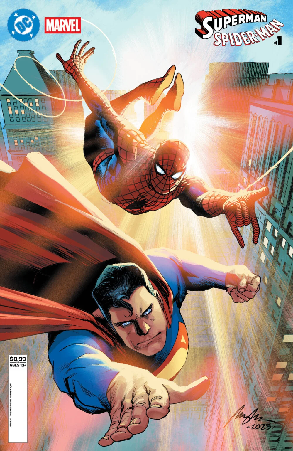 Couverture Superman Spider-Man Albuquerque