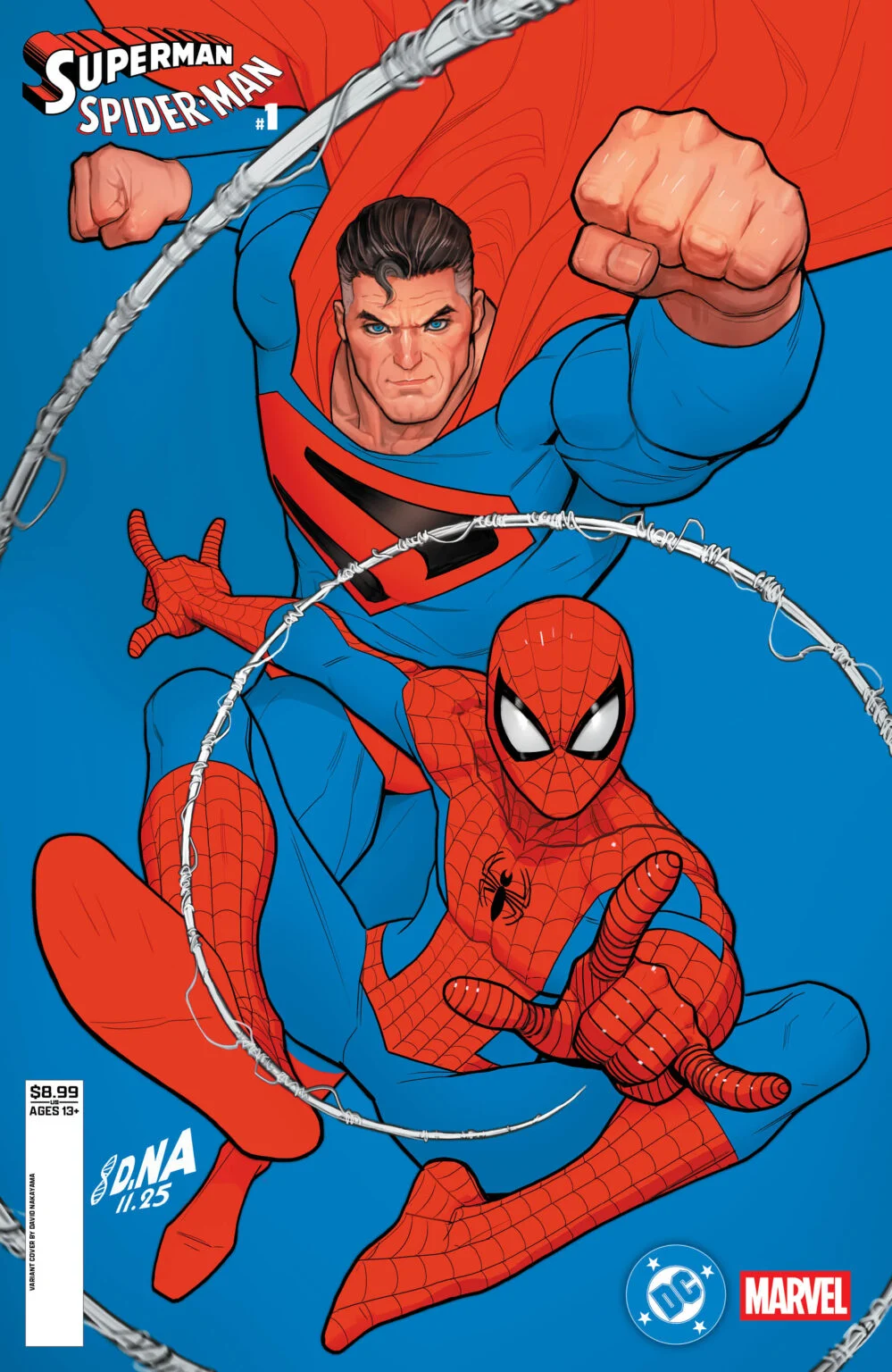 Couverture Superman Spider-Man Nakayama