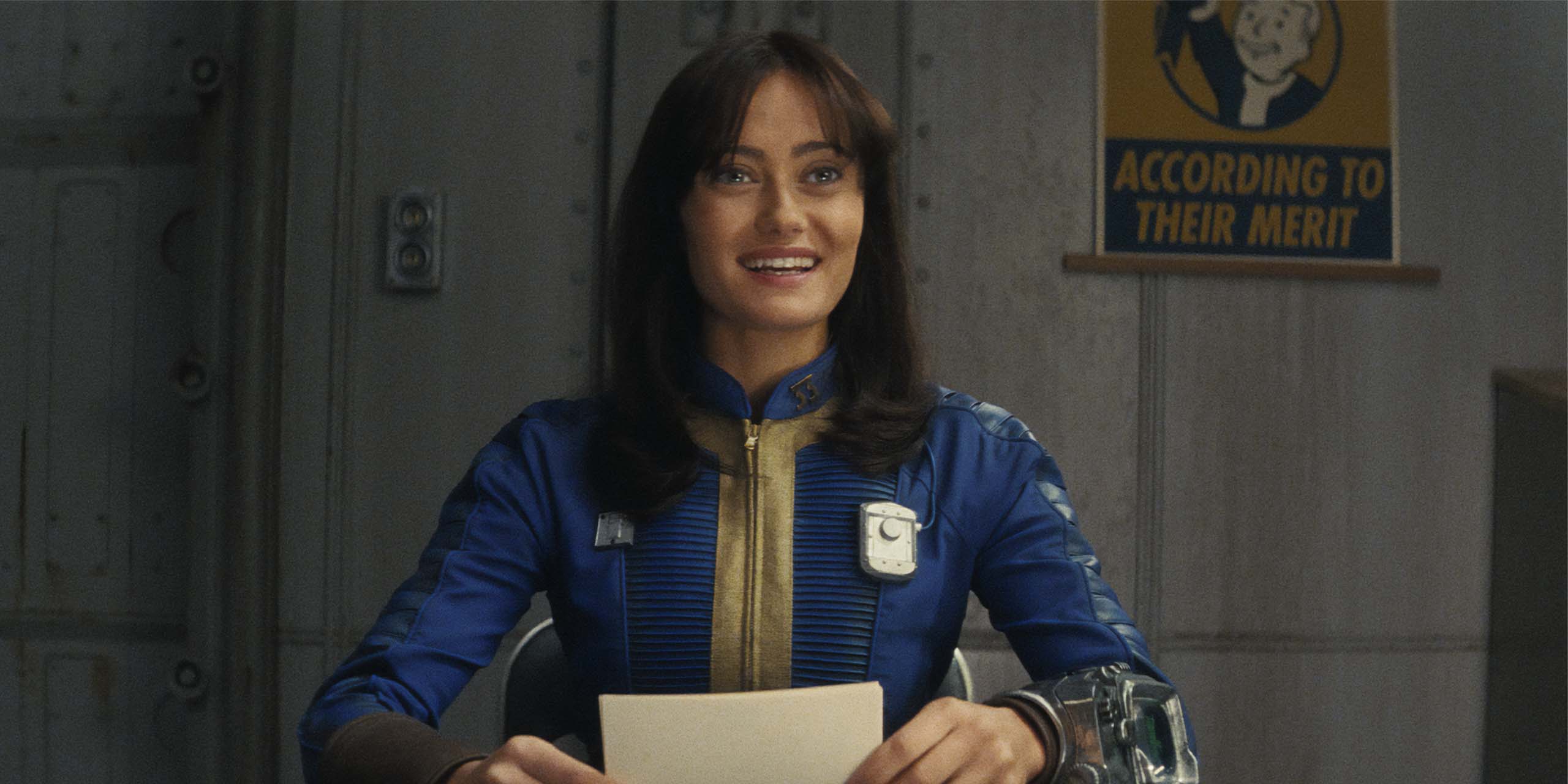 Ella Purnell dans le rôle de Lucy, dans la série Fallout,