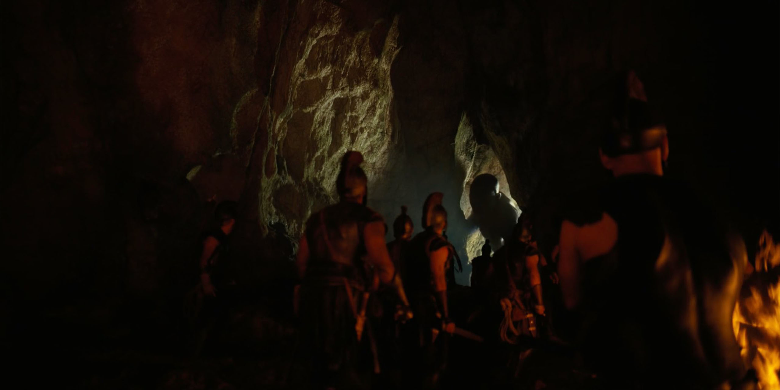 Ulysse et ses hommes rencontrent le cyclope dans L'Odyssée.
