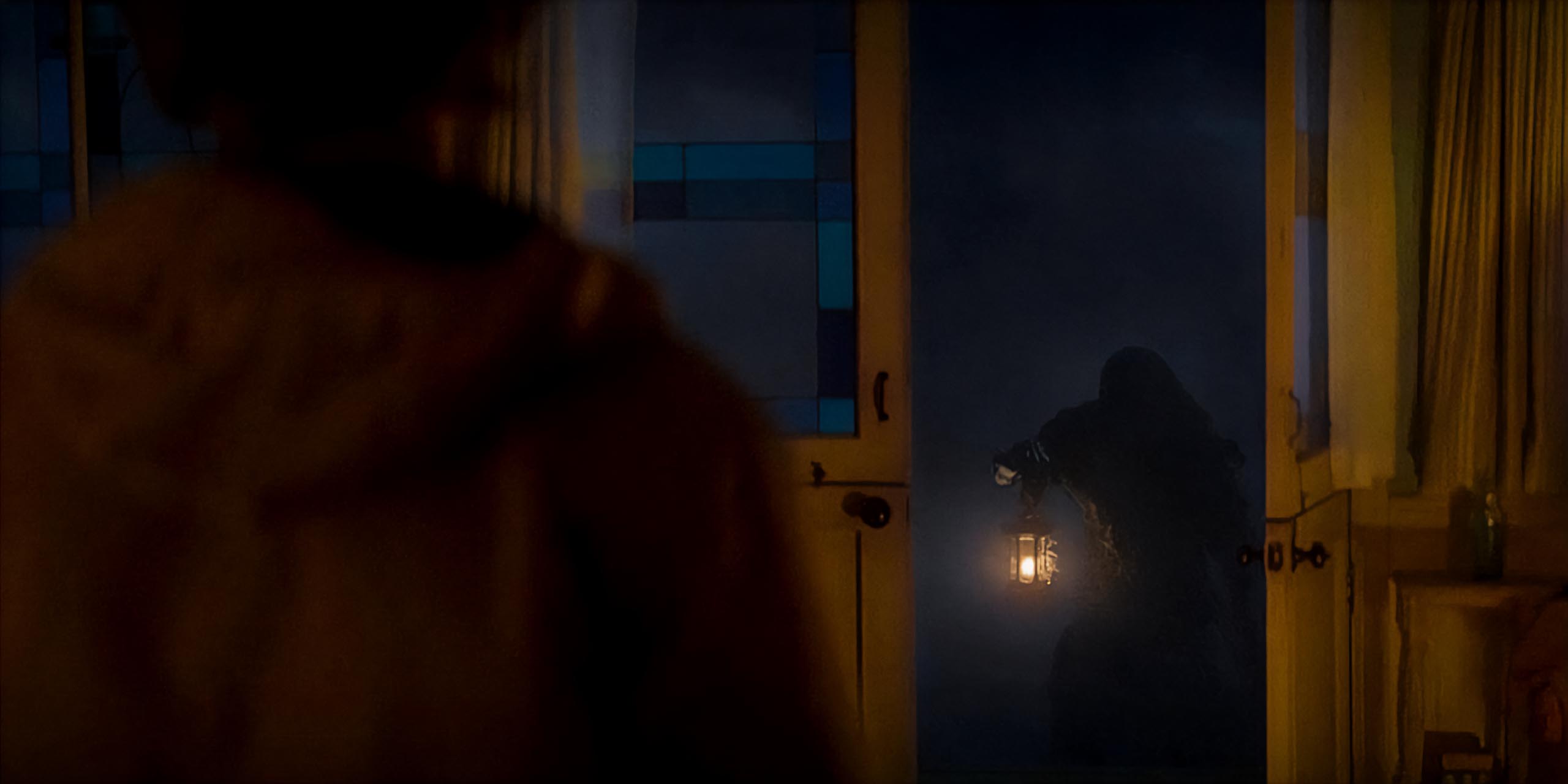 Percy regardant Kronos dans la séquence onirique de Percy Jackson