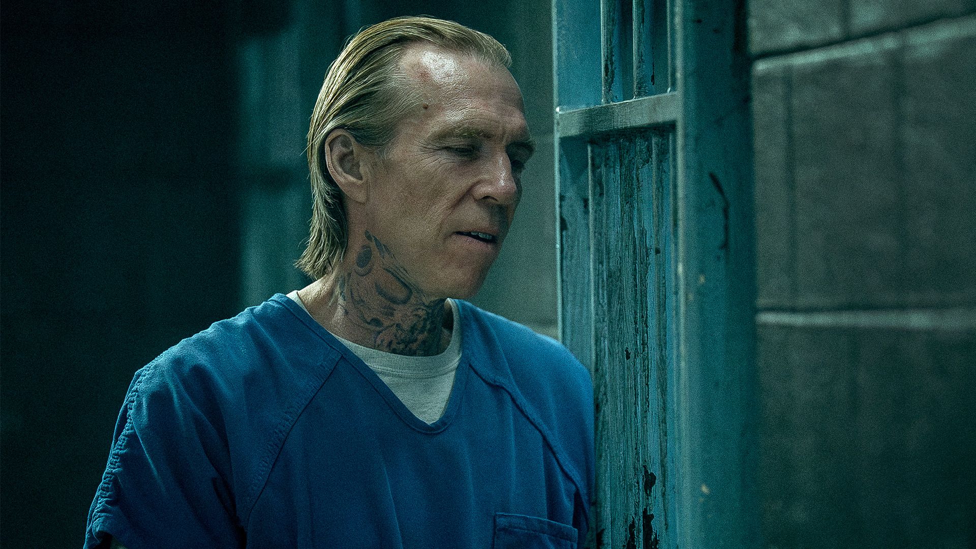 Richard Brake dans le rôle de Merle Callahan dans l'épisode 7 de la saison 4 de Mayor of Kingstown