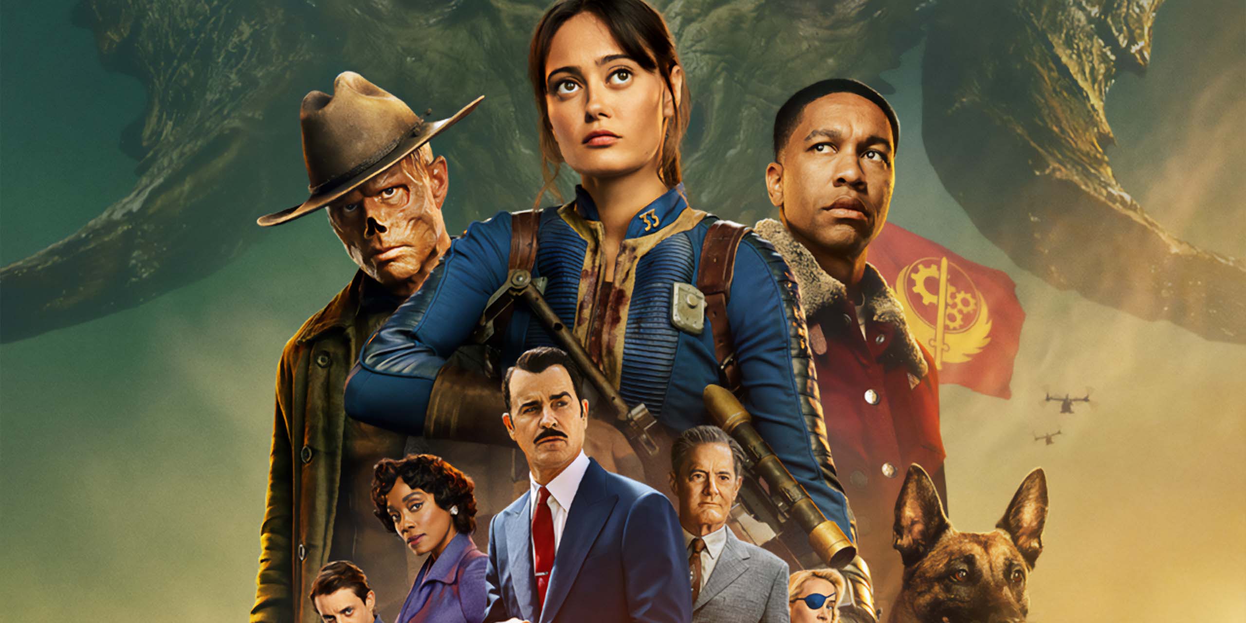 Affiche officielle de la saison 2 de la série Fallout sur Amazon Prime Video.