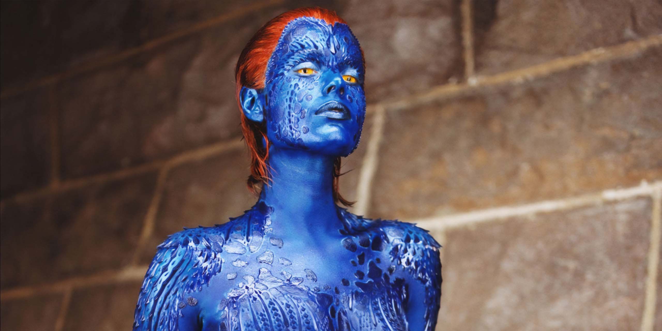 Mystique (Rebecca Romijn) dans les films X-Men.