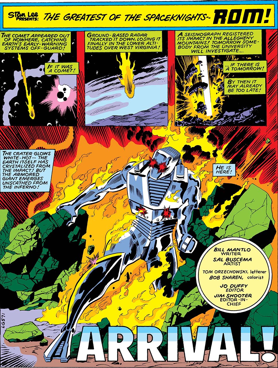 Une planche de ROM (1979) dessinée par Sal Buscema.