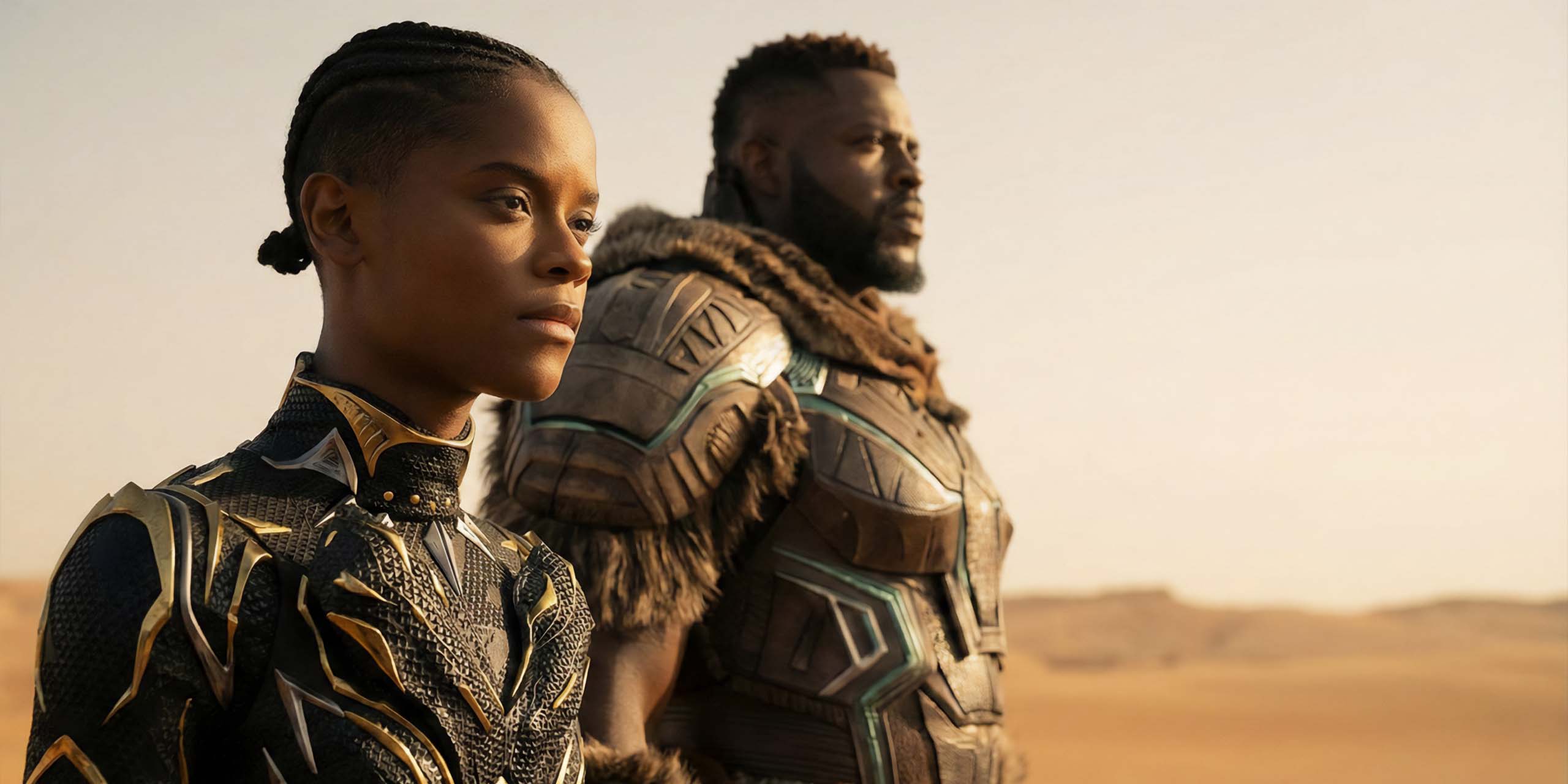 Suri et M'Baku se dirigeant ensemble vers La Chose des Quatre Fantastiques dans Avengers: Doomsday.
