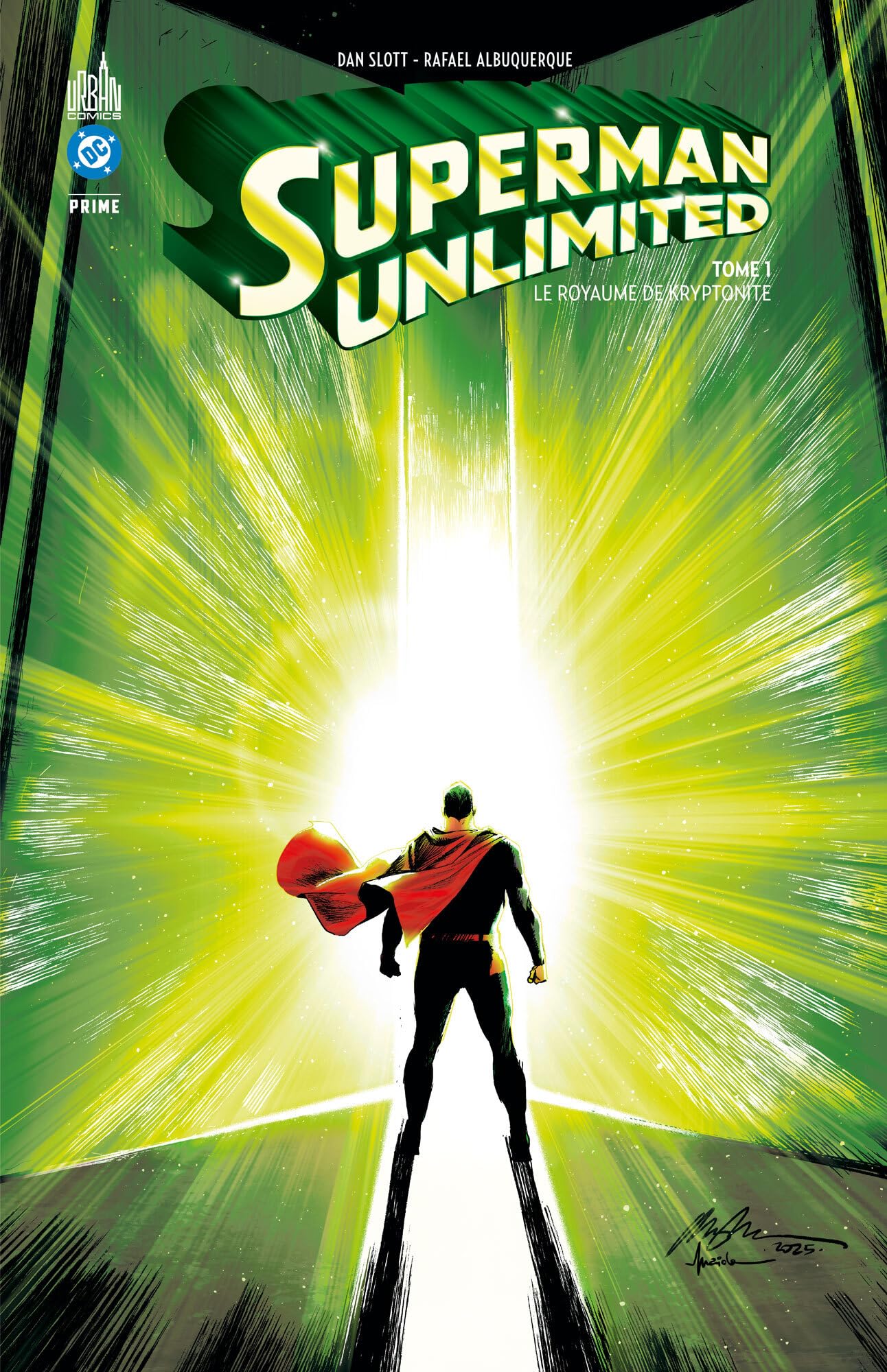 Couverture du tome 1 de Superman Unlimited par Rafael Albuquerque chez Urban Comics.