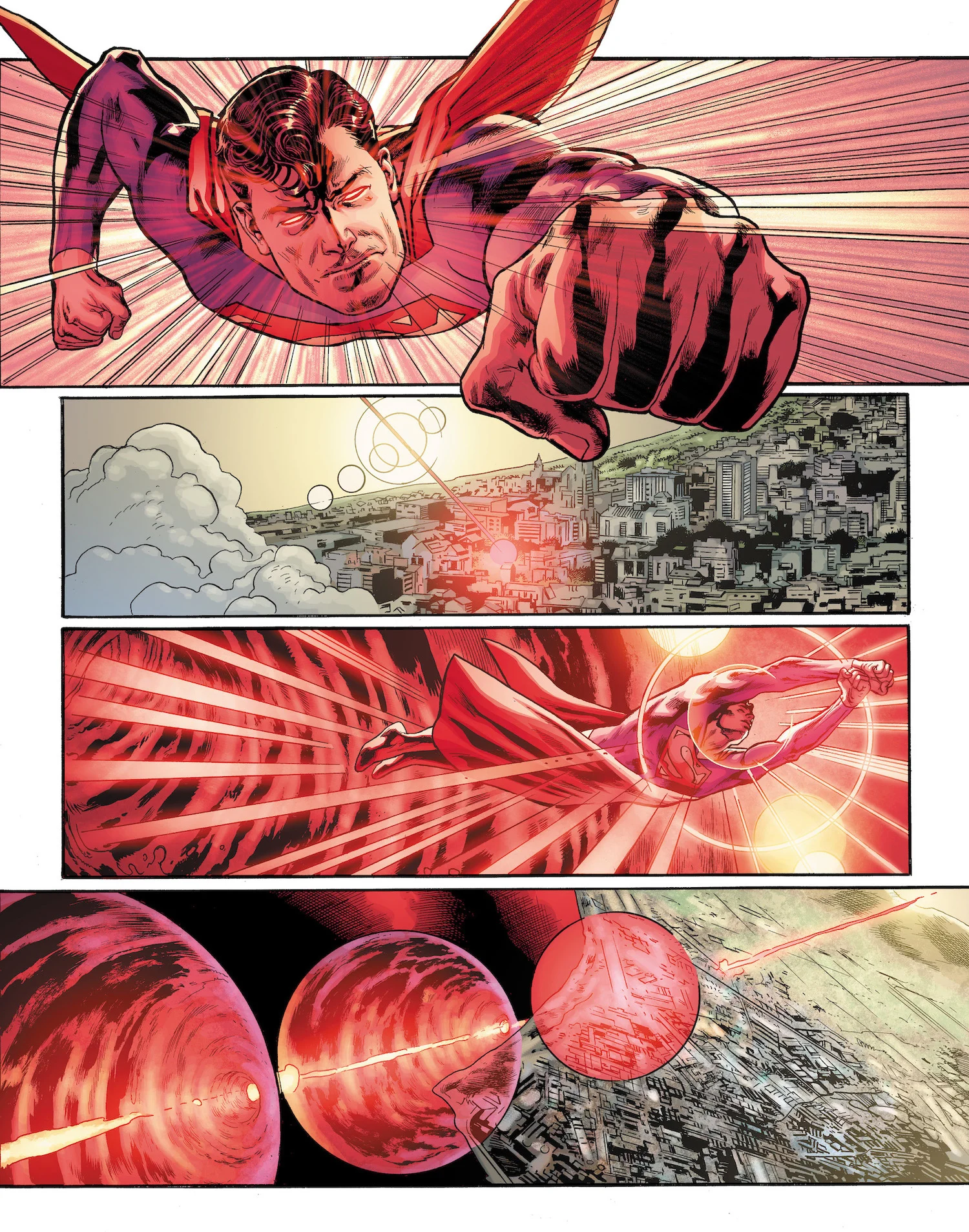 Dessin de Bryan Hitch pour Superman