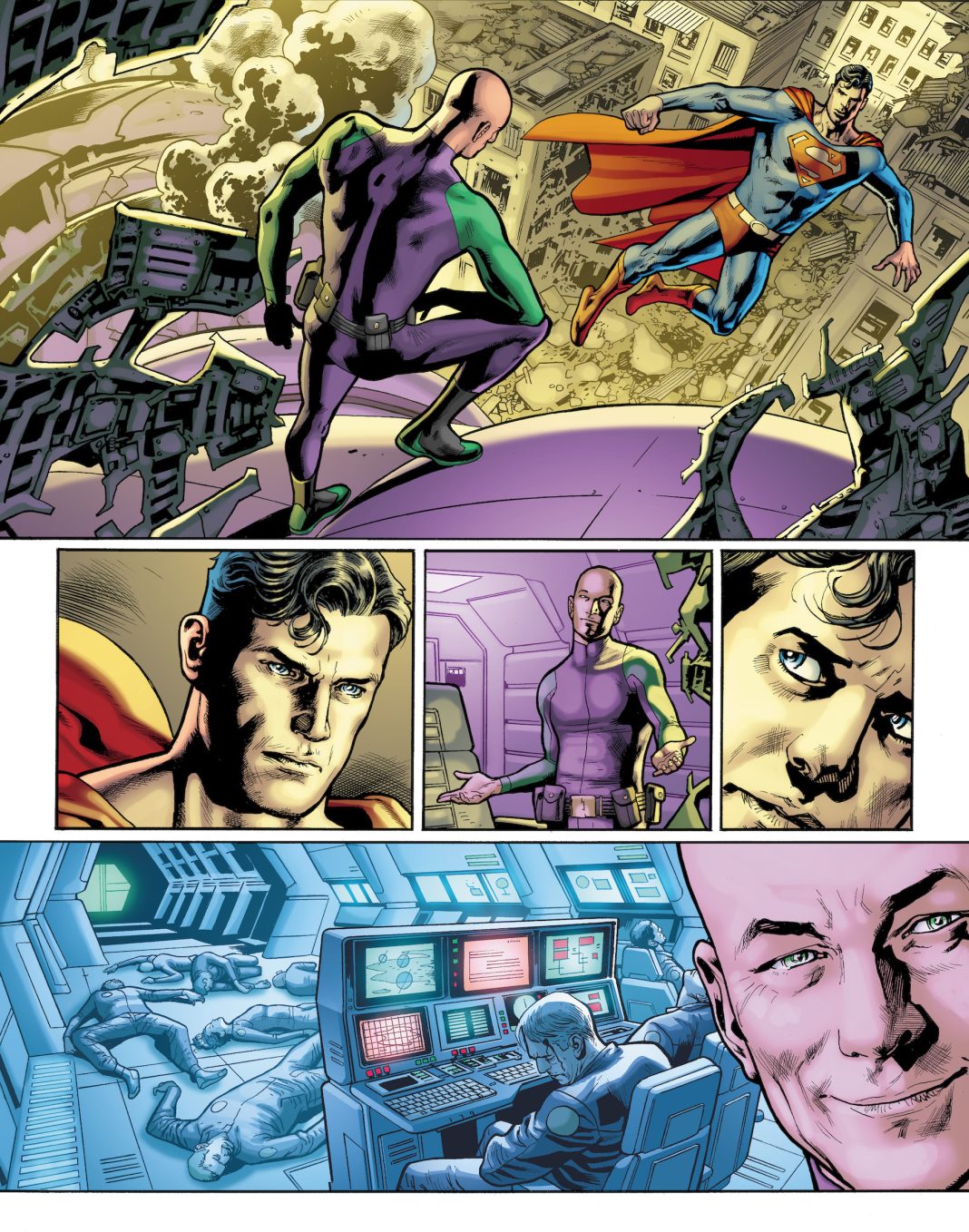 Superman et Lex Luthor par Chris Samnee