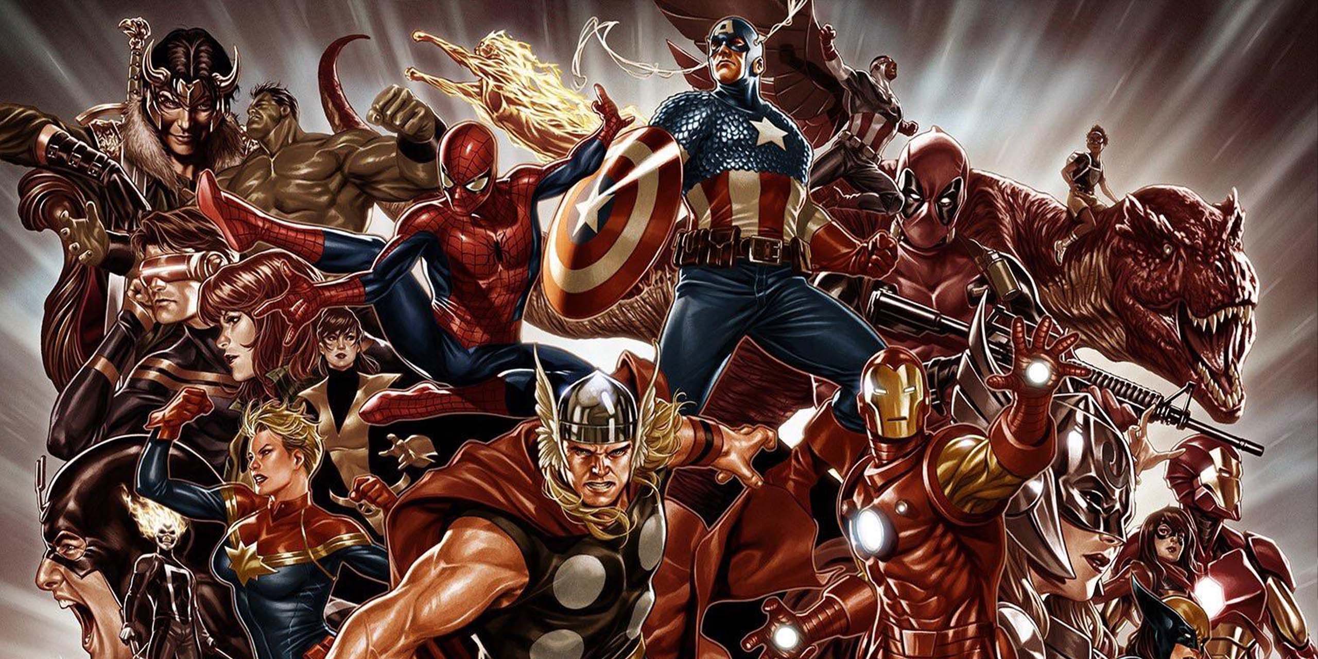 Illustration de The Avengers par Mark Brooks.