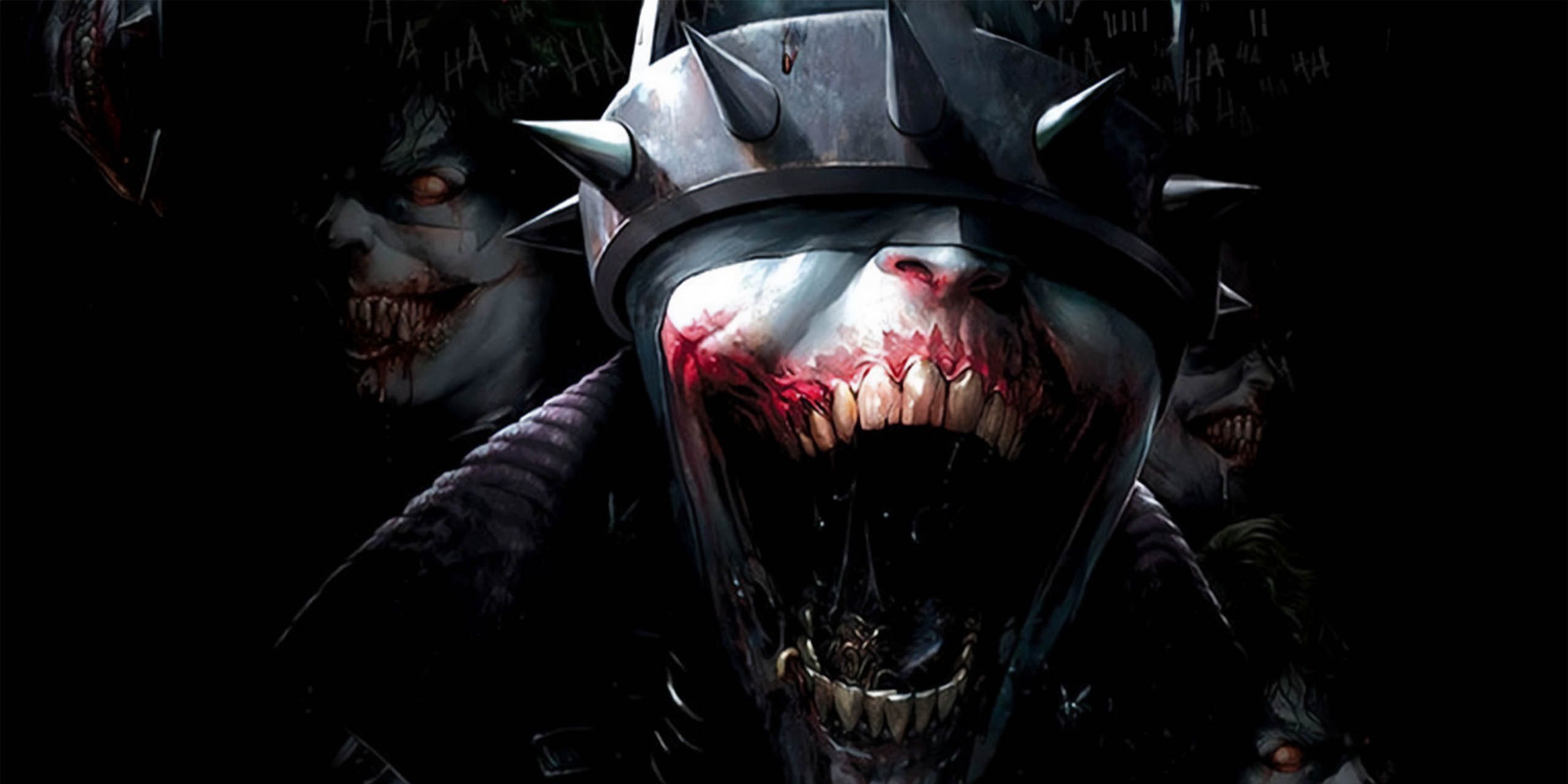 Le terrible Batman qui Rit, un des plus effroyables versions de Batman dans le multivers DC Comics.