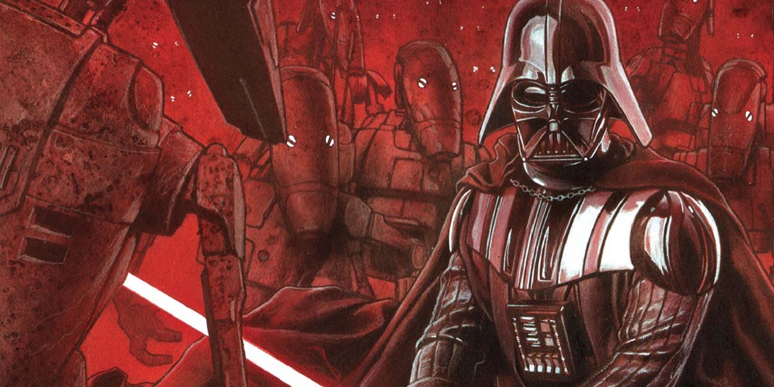 Extrait de la couverture de Star Wars: Darth Vader 009 par Adi Granov.