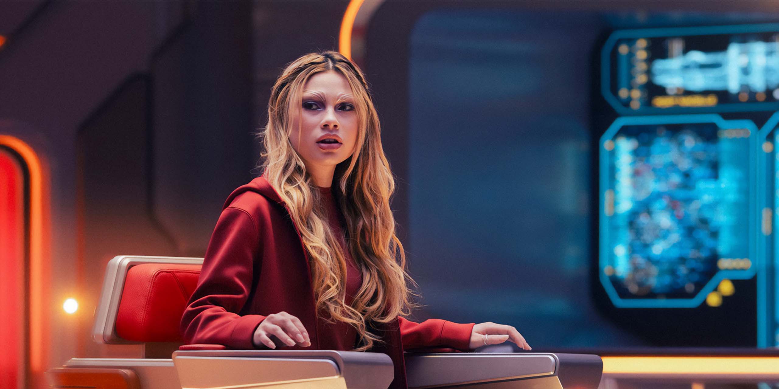 Bella Shepard dans le rôle de Genesis dans l'épisode 7 de la saison 1 de Star Trek : Starfleet Academy.