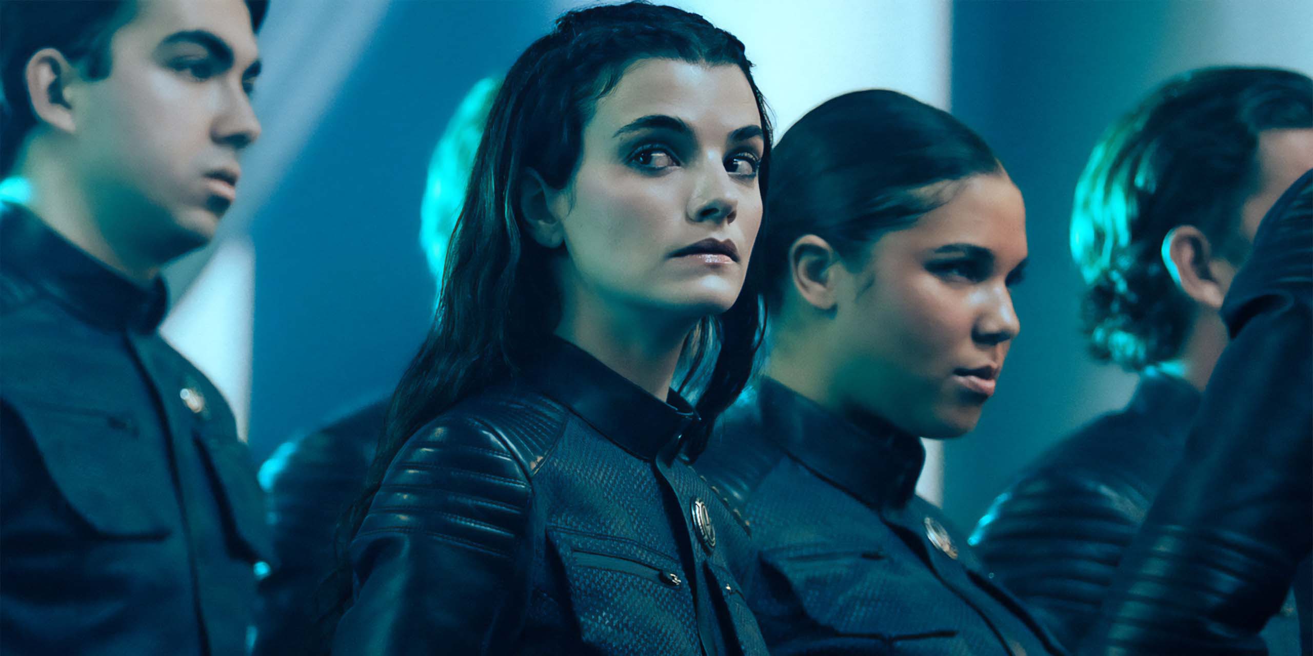 Zoë Steiner dans le rôle de Tarima dans l'épisode 6 de la saison 1 de Star Trek : Starfleet Academy, disponible sur Paramount+.