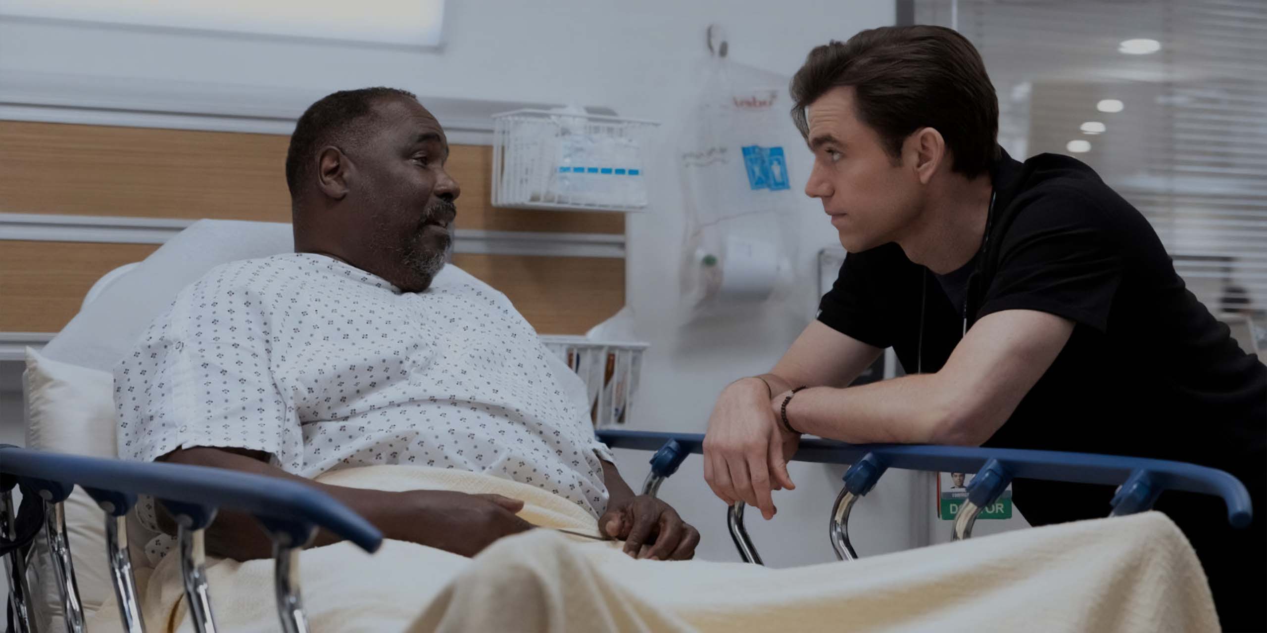 Ernest Harden Jr. et Patrick Ball dans l'épisode 5 de la saison 2 de The Pitt.