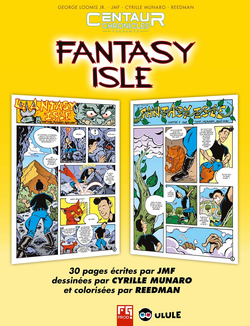 Extrait des planches de Cyrille Munaro pour Fantasy Isle,avec Tippy Taylor.