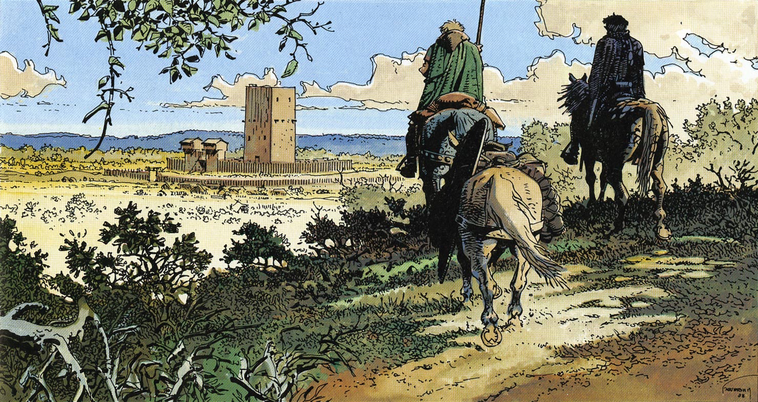 Illustration tirée des Tours de Bois-Maury, par Hermann.