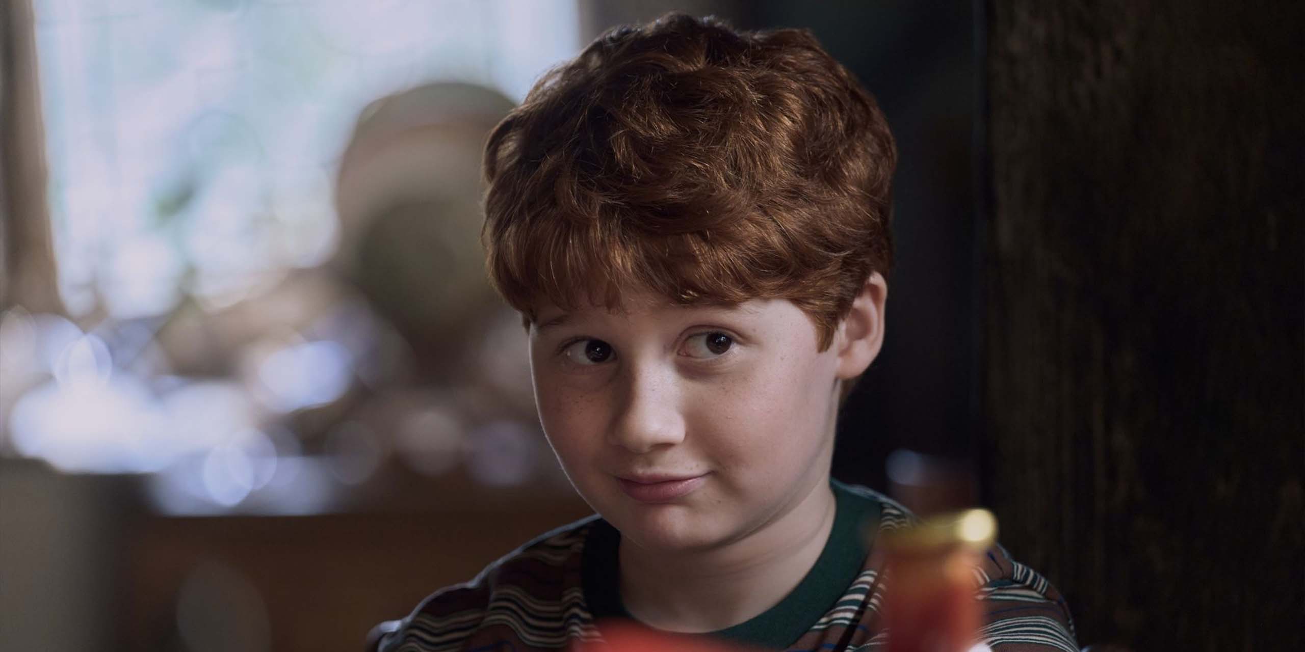 Alastair Stout dans le rôle de Ron Weasley dans Harry Potter à l'école des sorciers