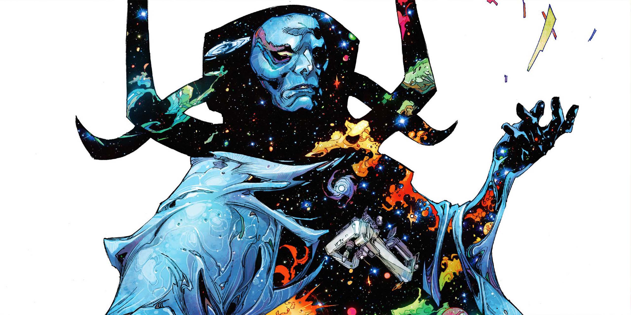 La puissante entité cosmique Éternité dans l'univers Marvel Comics.