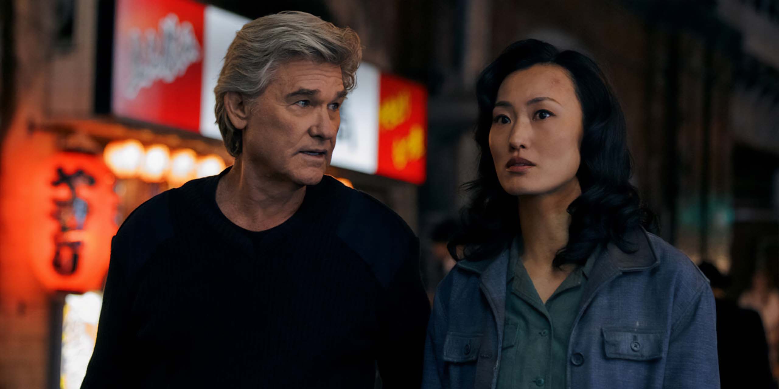 Mari Yamamoto (Keiko Miura) et Kurt Russell (Lee Shaw) dans la saison 2 de Monarch: Legacy of Monsters