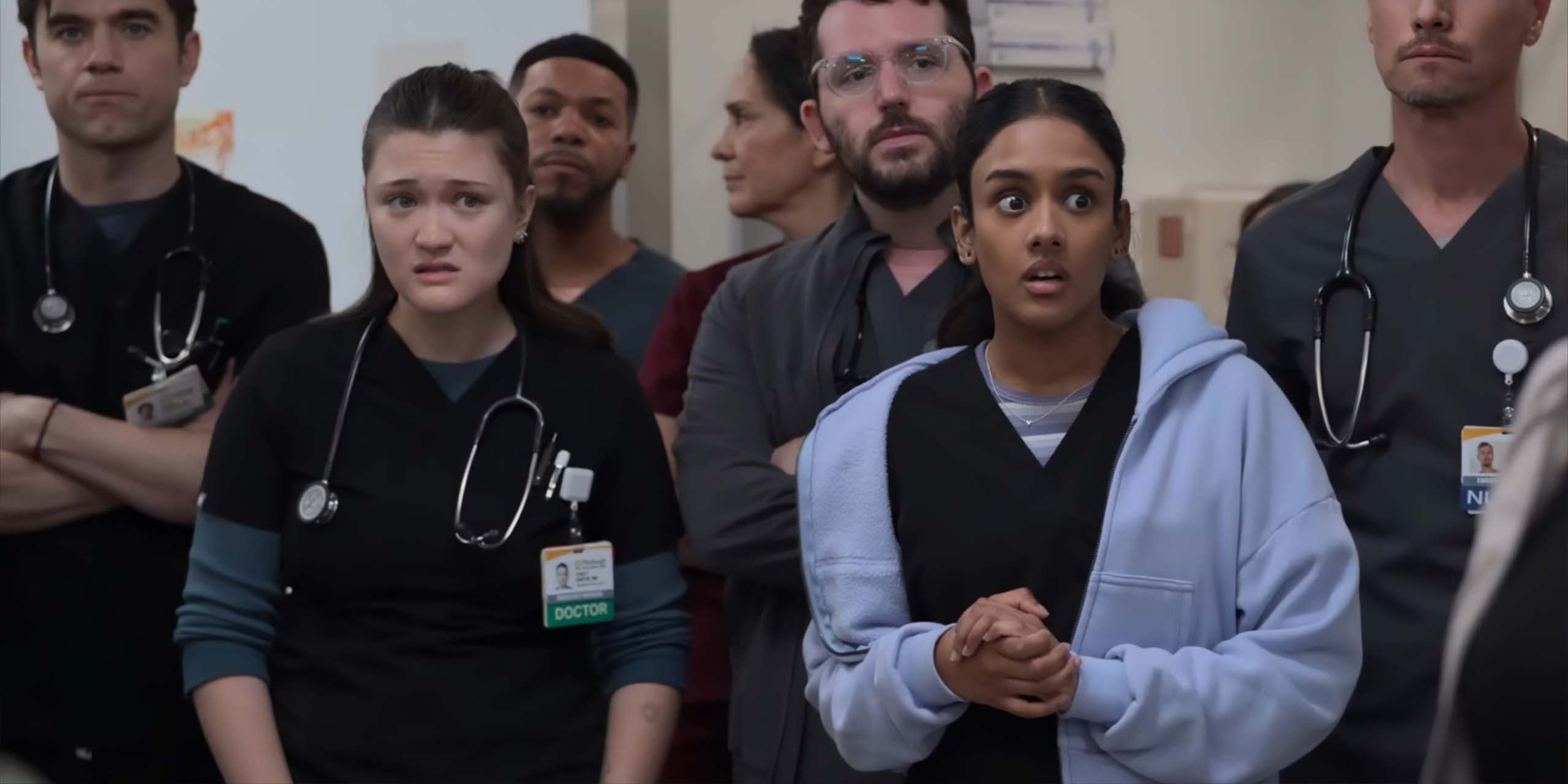 Langdon, Santos et Javadi dans la saison 2 de The Pitt