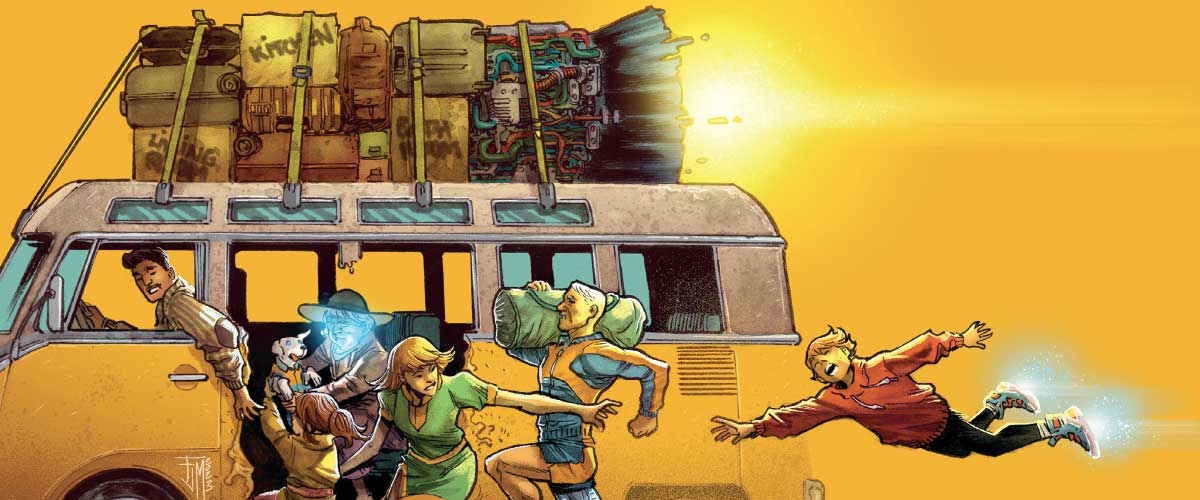 Illustration de The Rocketfellers par Francis Manapul.