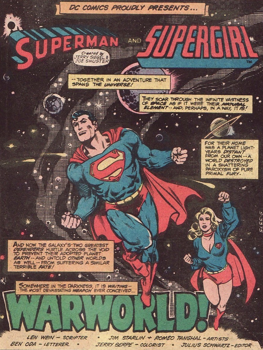 La première page de DC Comics Presents #28 par Jim Starlin