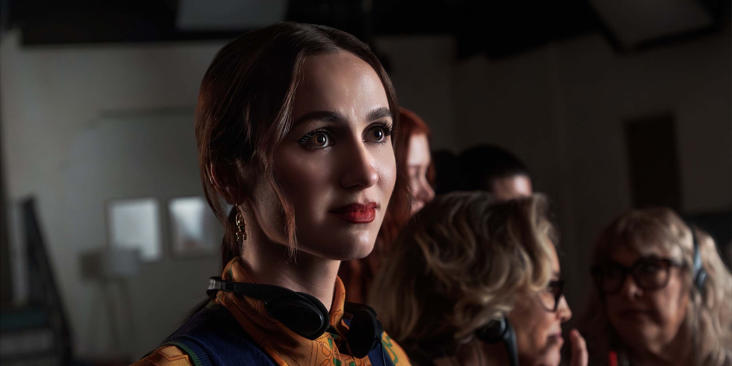 Maude Apatow dans le rôle de Lexi dans la saison 3 de Euphoria.