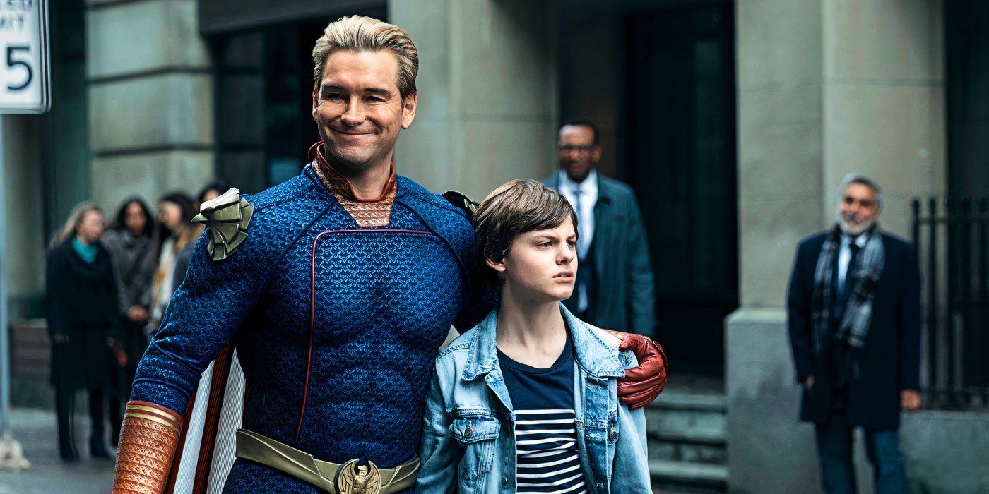 Homelander (Anthony Starr) & Ryan (Cameron Crovetti) - The Boys - saison 4
