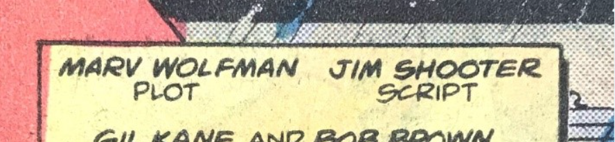 Extrait des crédits de Daredevil #141