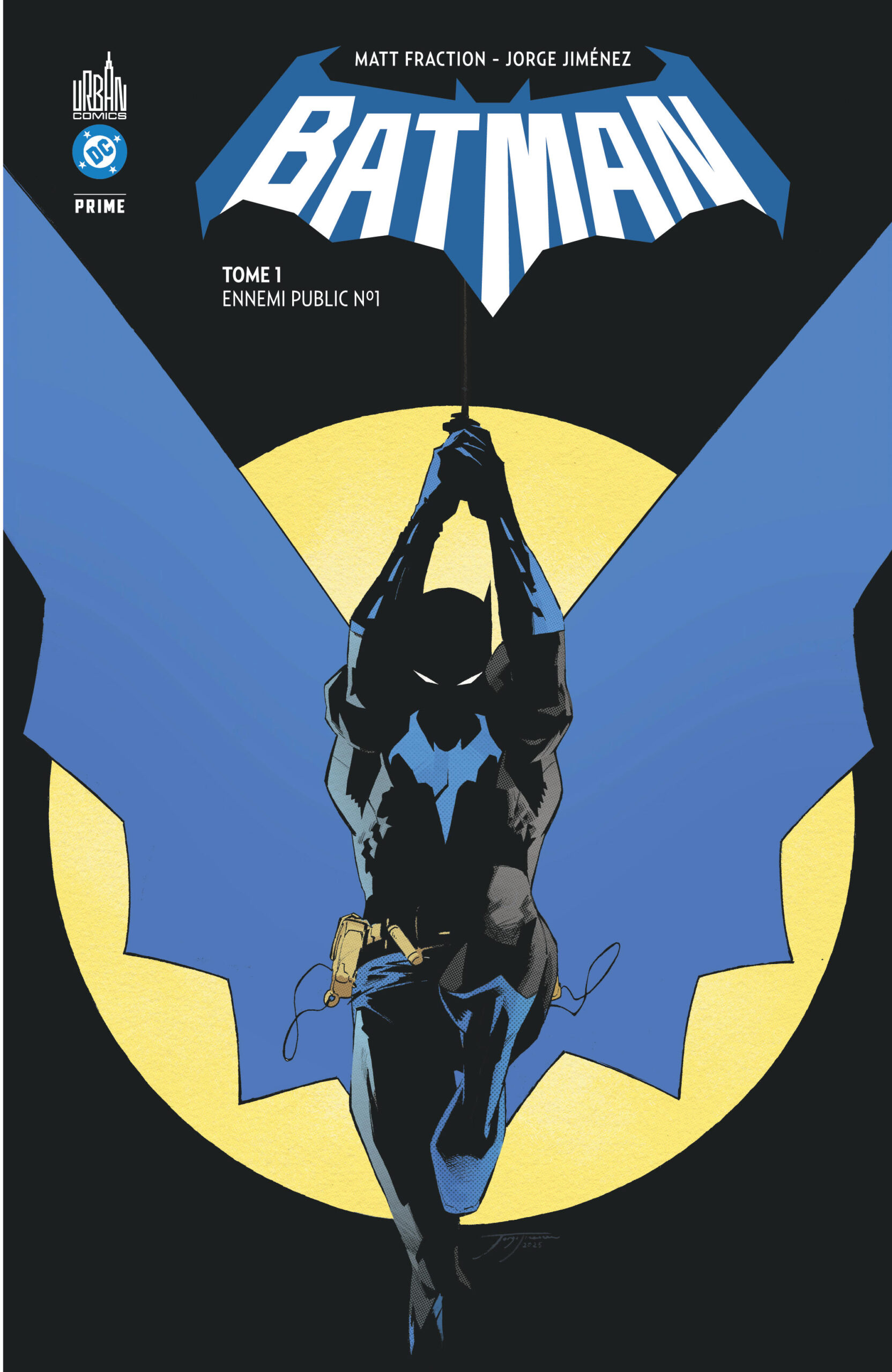 Couverture de Batman Prime Tome 1 : Ennemi Public n°1, chez Urban Comics.