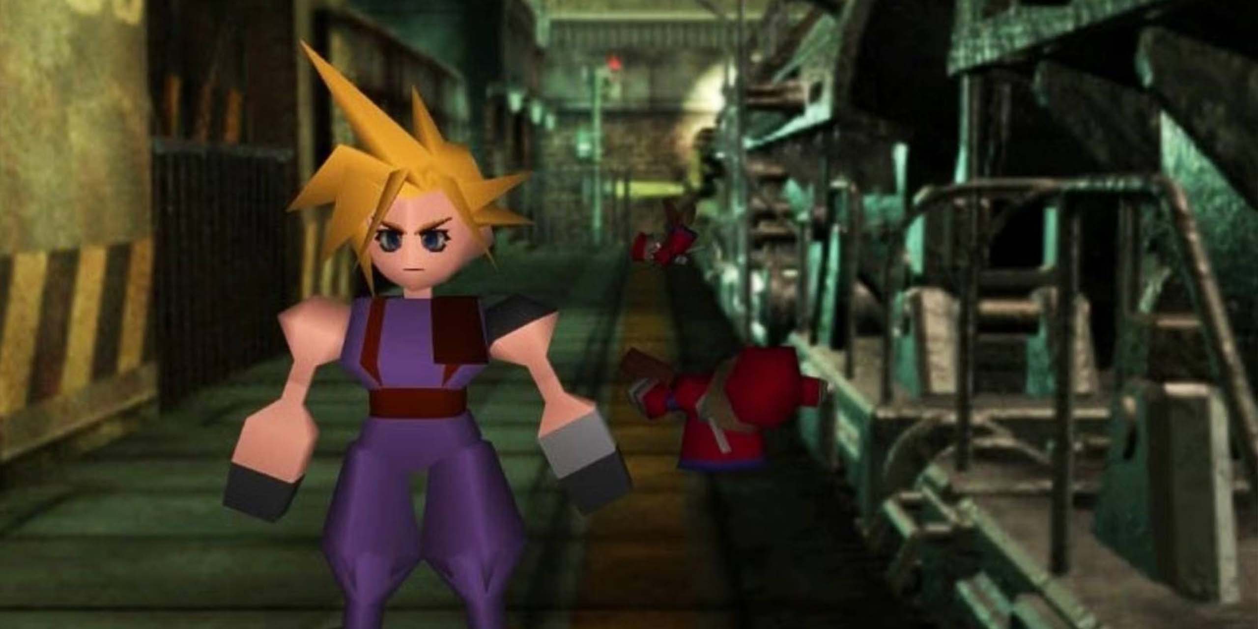 Le jeu vidéo Final Fantasy VII original (1997).