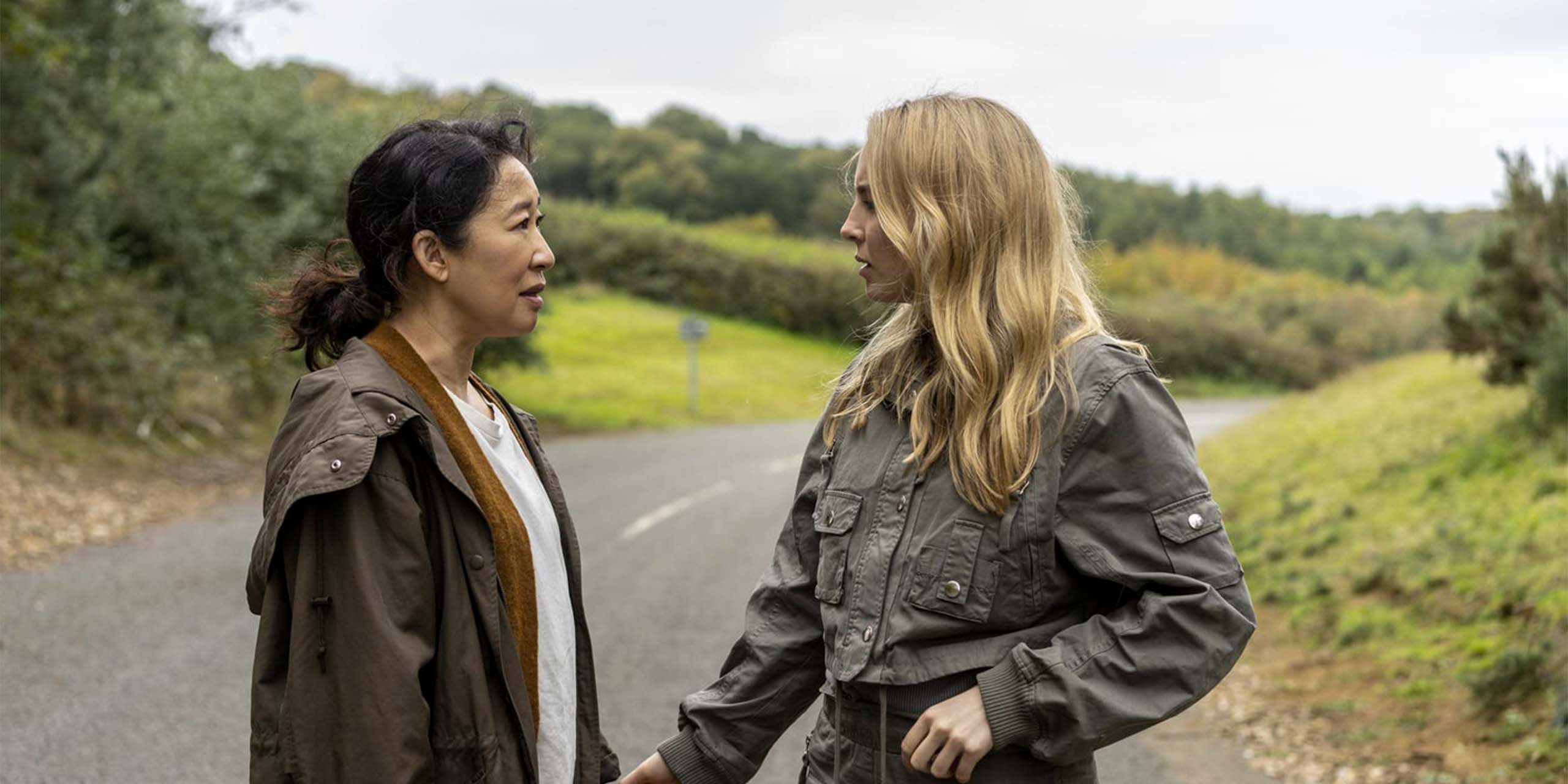 Eve (Sandra Oh) et Villanelle (Jodie Comer) dans le grand final de la série Killing Eve.