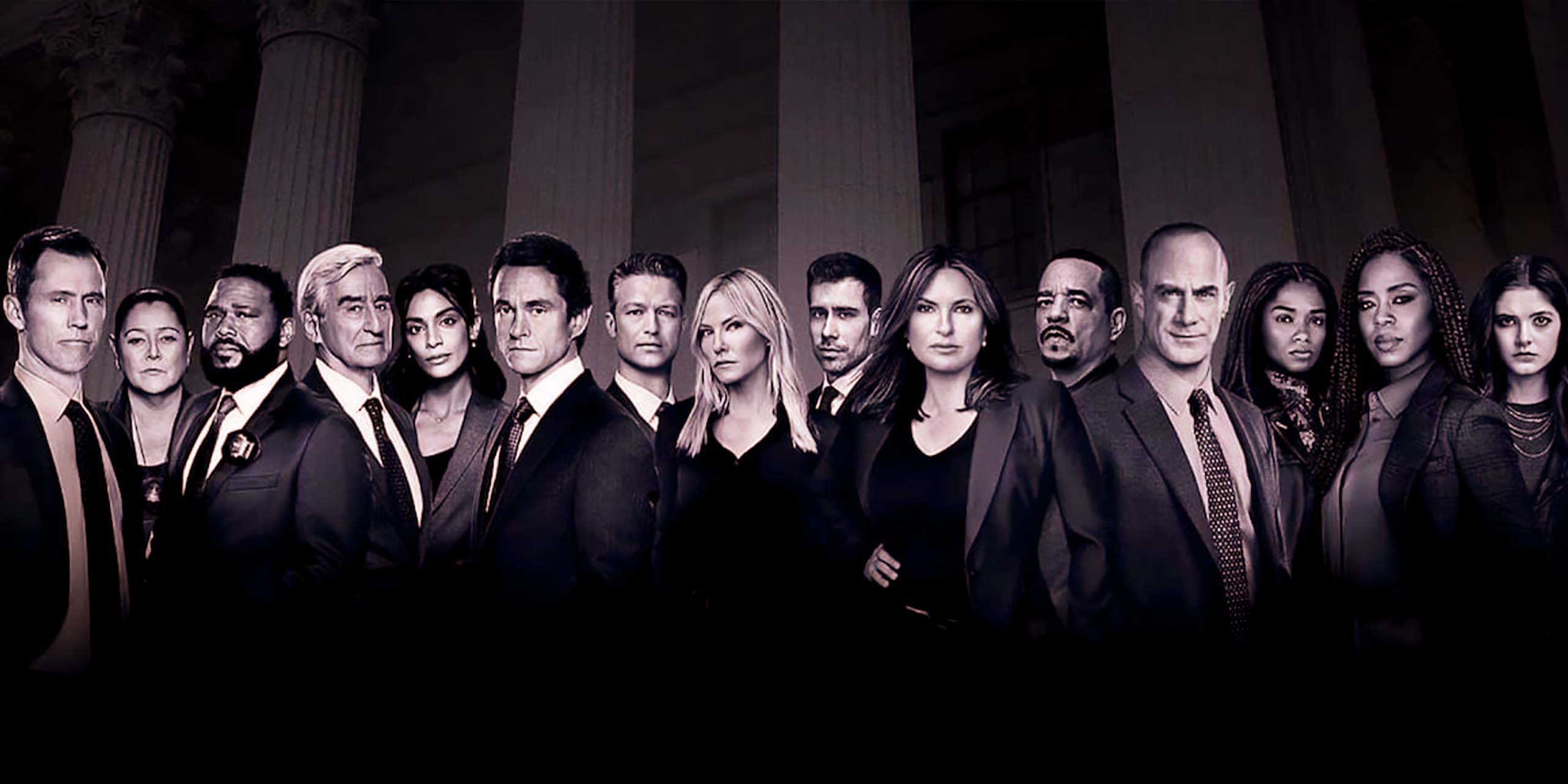 L'ensemble du casting de la franchise Law and Order.
