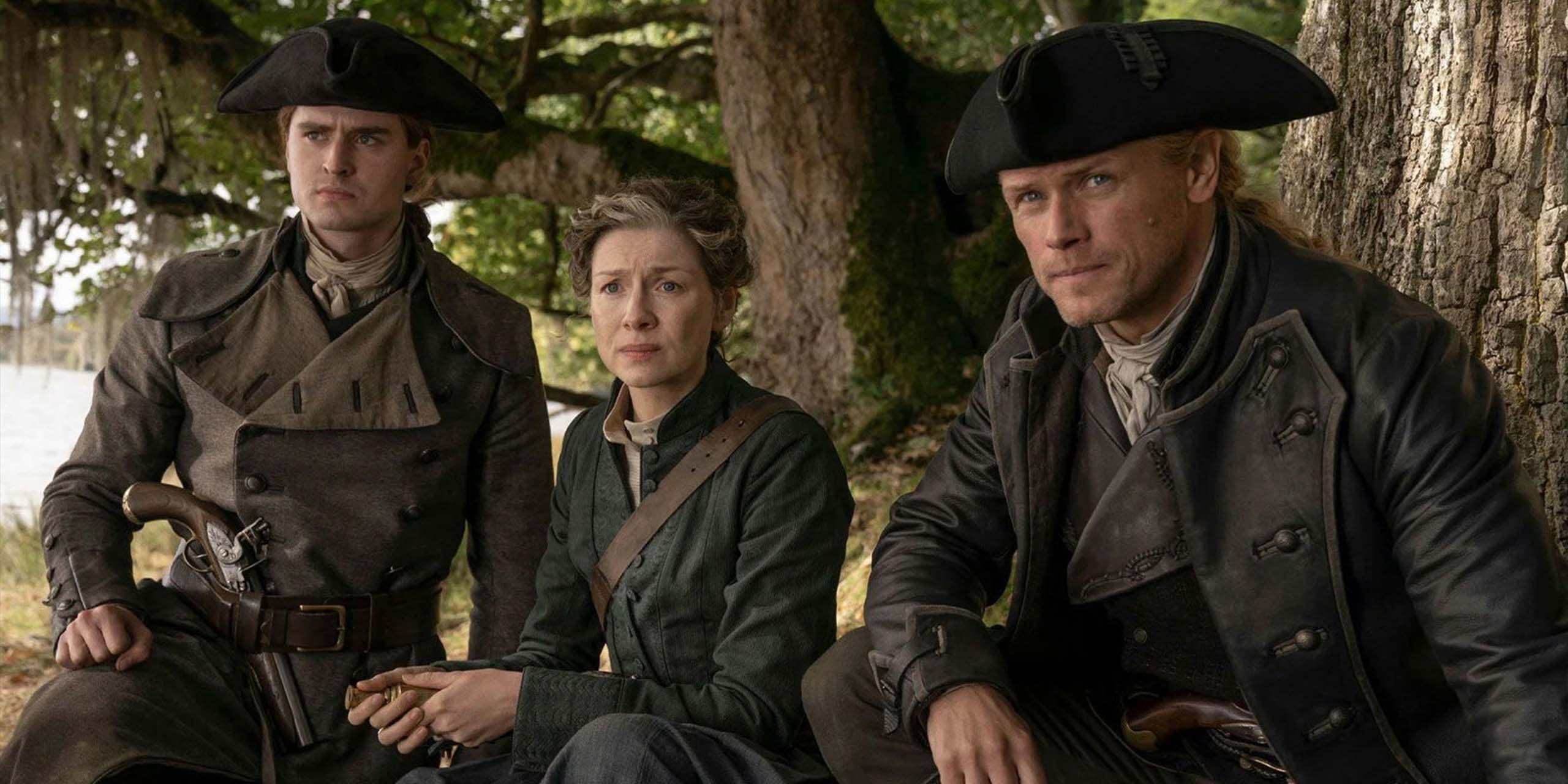 Jaimie et Claire dans la saison 8 d'Outlander