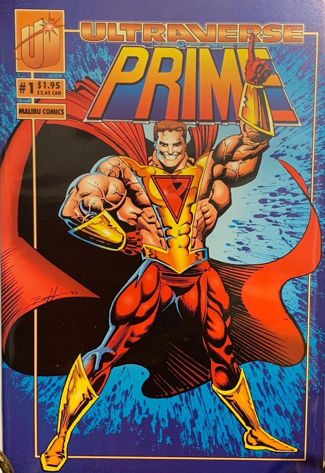 Couverture de Ultraverse Prime #1, écrit par Len-Strazewski.