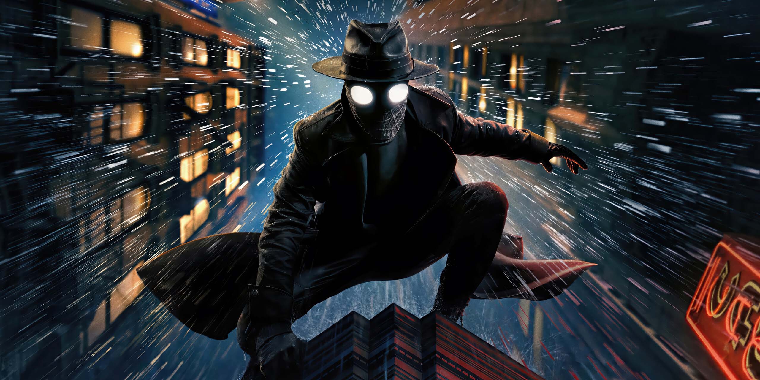Nicolas Cage dans Spider-Noir.