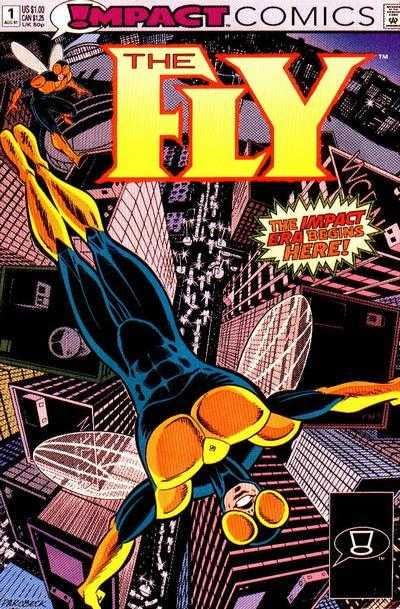 Couverture de The Fly #1 écrit par Len-Strazewski.