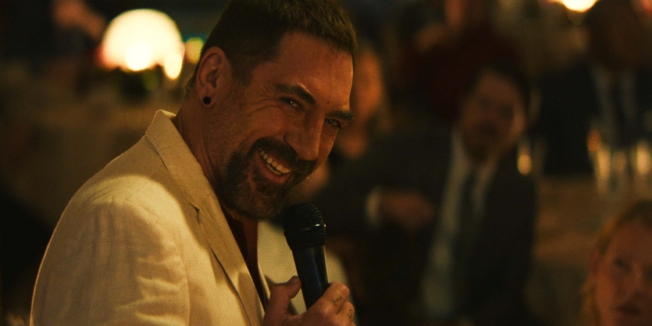 Max Cady (Javier Bardem) au sourire inquiétant dans Cape Fear.