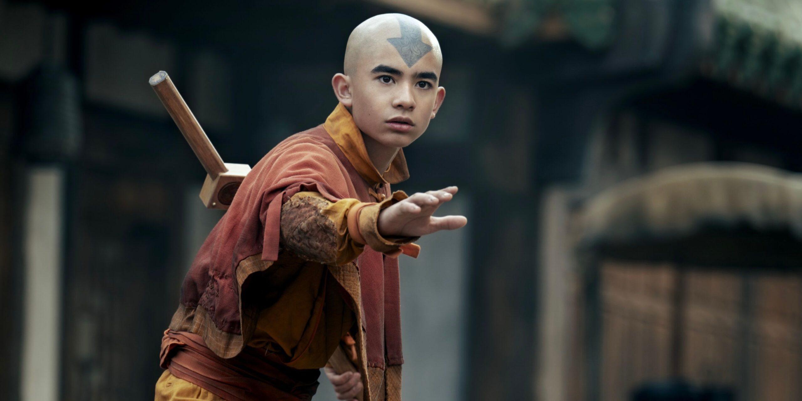 Aang tendant la main dans Avatar : Le Dernier Maître de l'Air saison 2