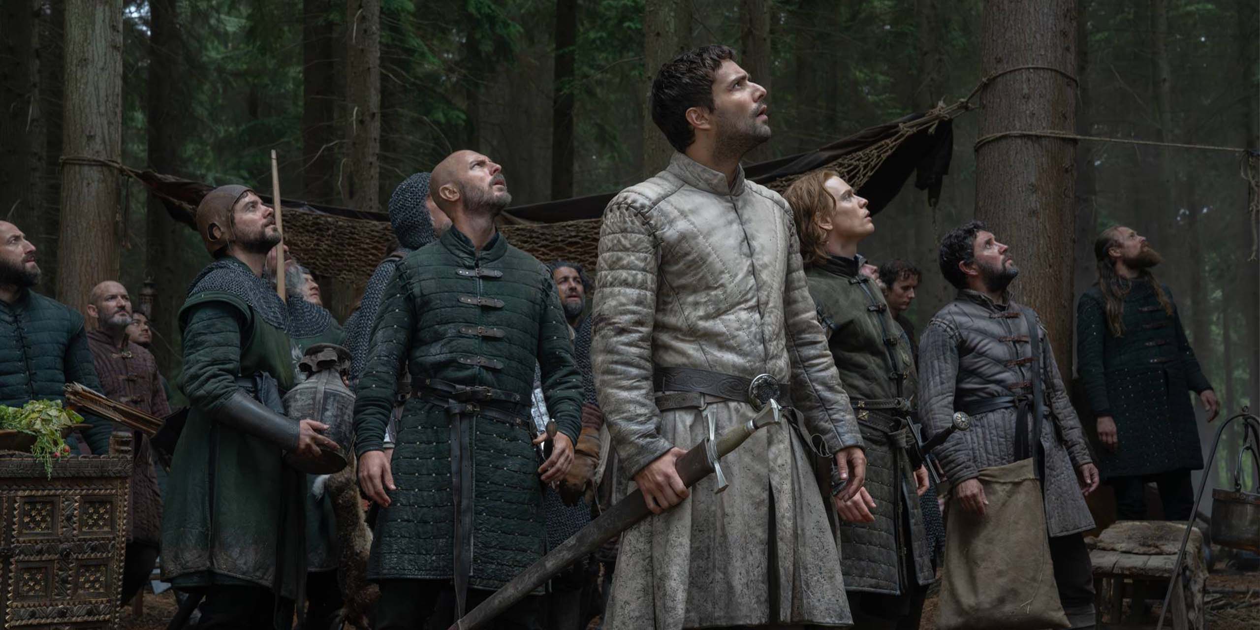 Fabien Frankel (Criston Cole) et Freddie Fox (Gwayne Hightower) dans la saison 3 de House of the Dragon.