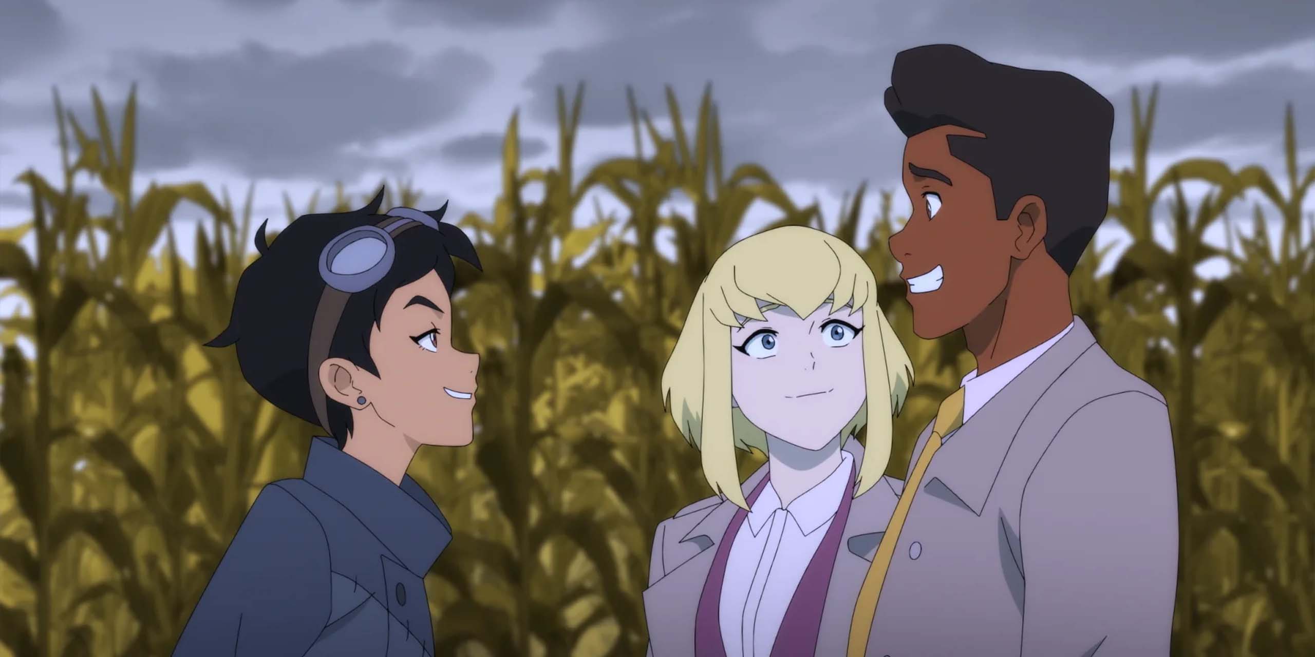 Lois, Kara et Jimmy dans la saison 3 de My Adventures of Superman.