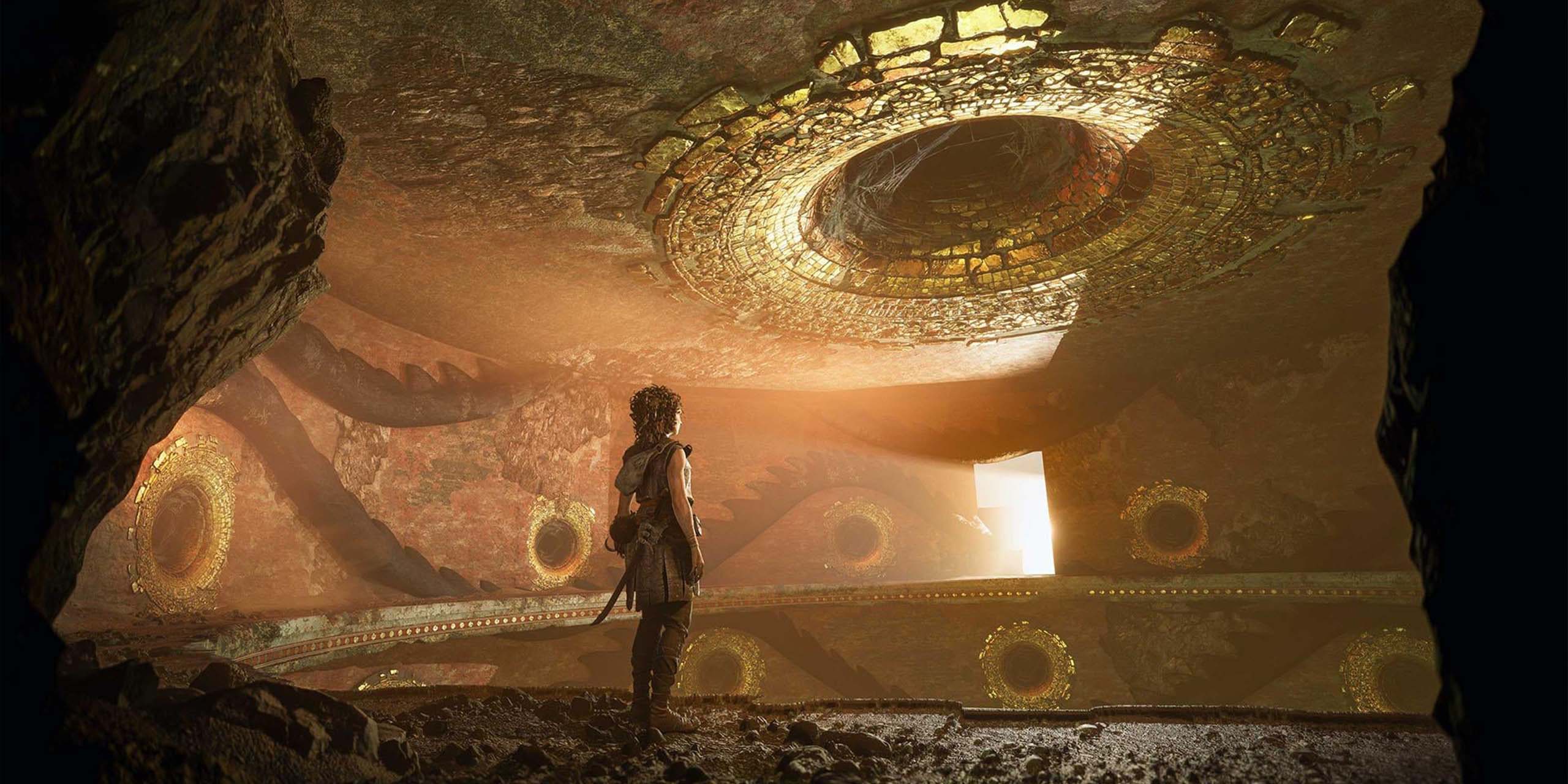 Resonance: A Plague Tale Legacy : Sophia explore une salle antique liée aux énigmes de lumière