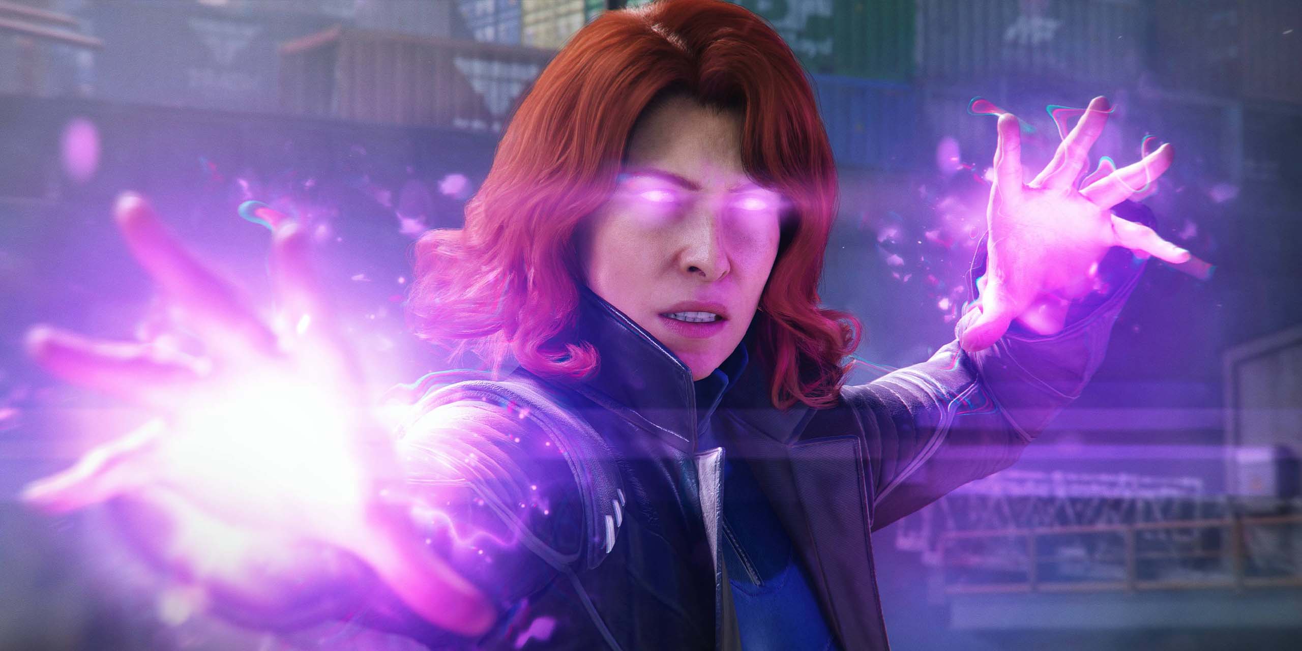 Jean Grey des X-Men, utilisant ses pouvoirs télékinésiques de mutante dans le jeu Marvel's Wolverine.